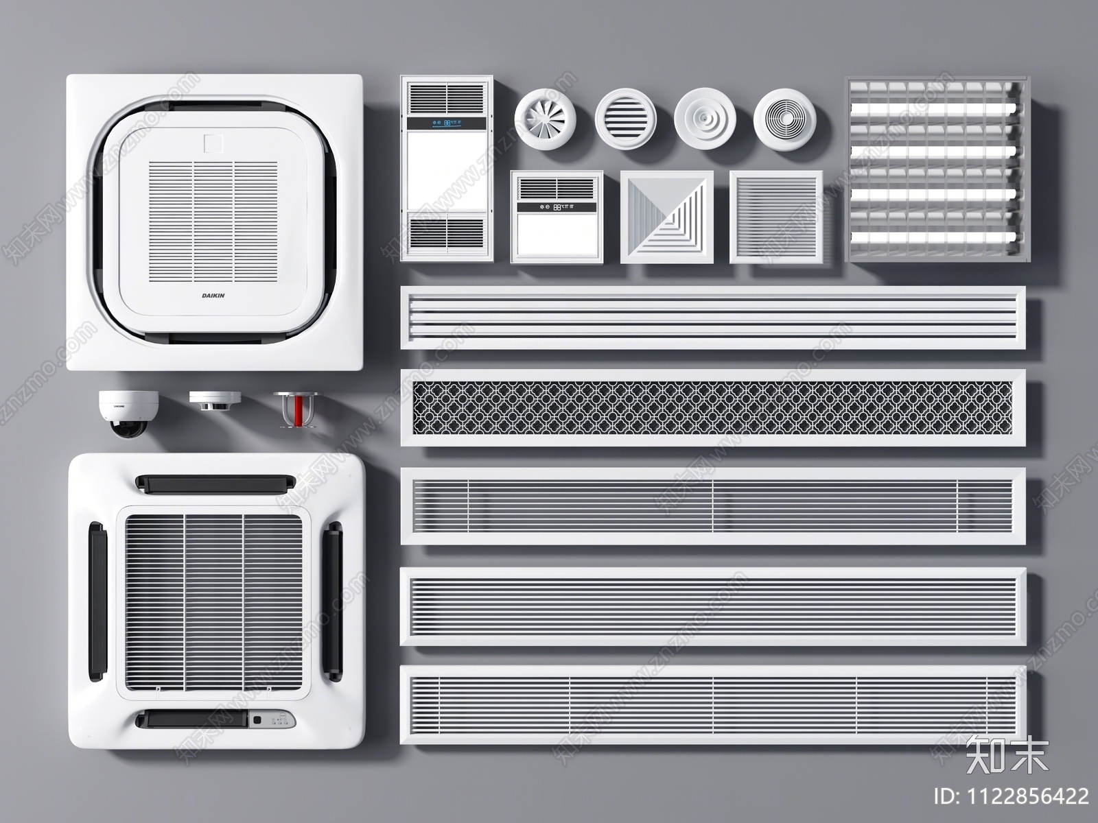 空调出风口3D模型下载【ID:1122856422】
