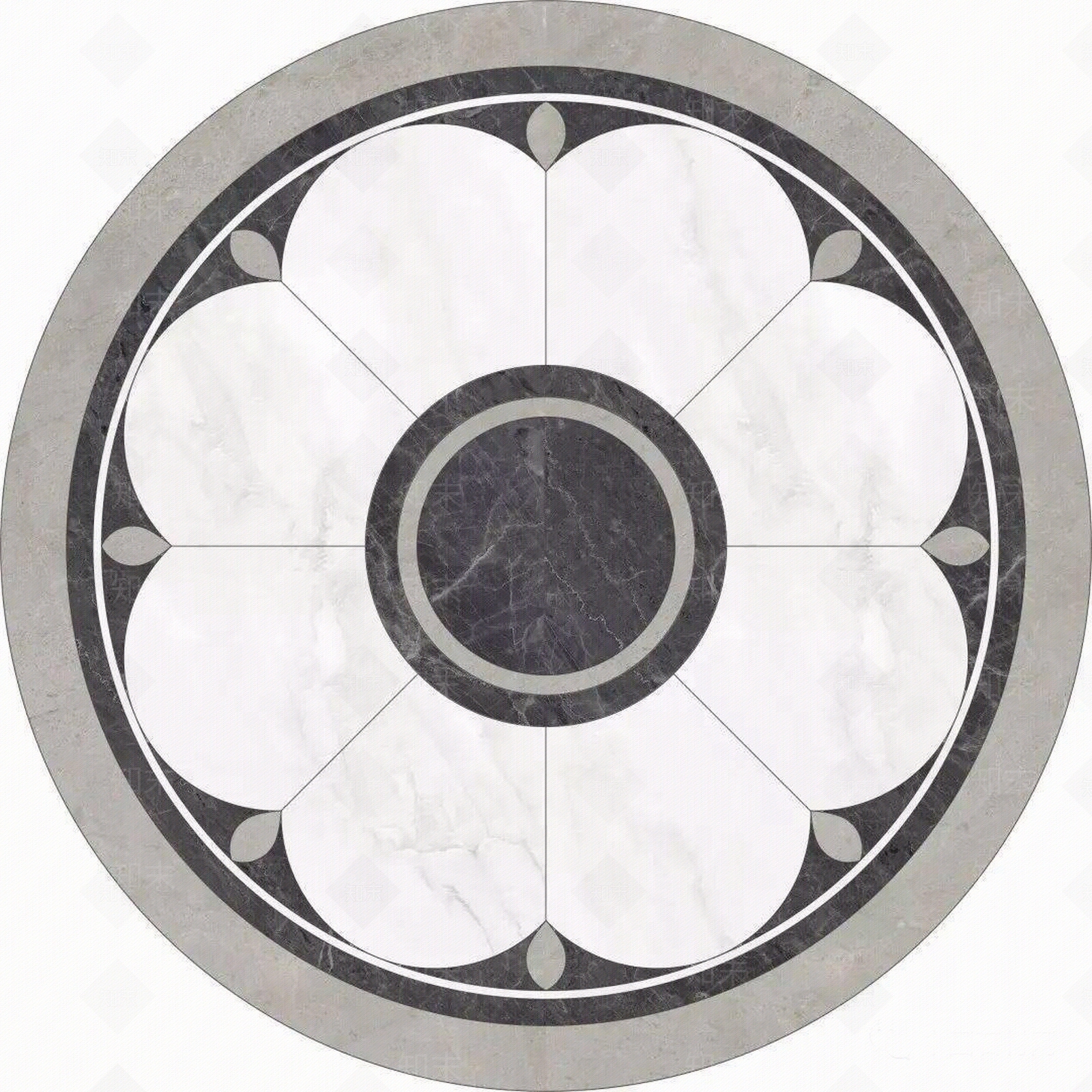 圆形几何大理石拼花贴图下载【ID:1122859717】