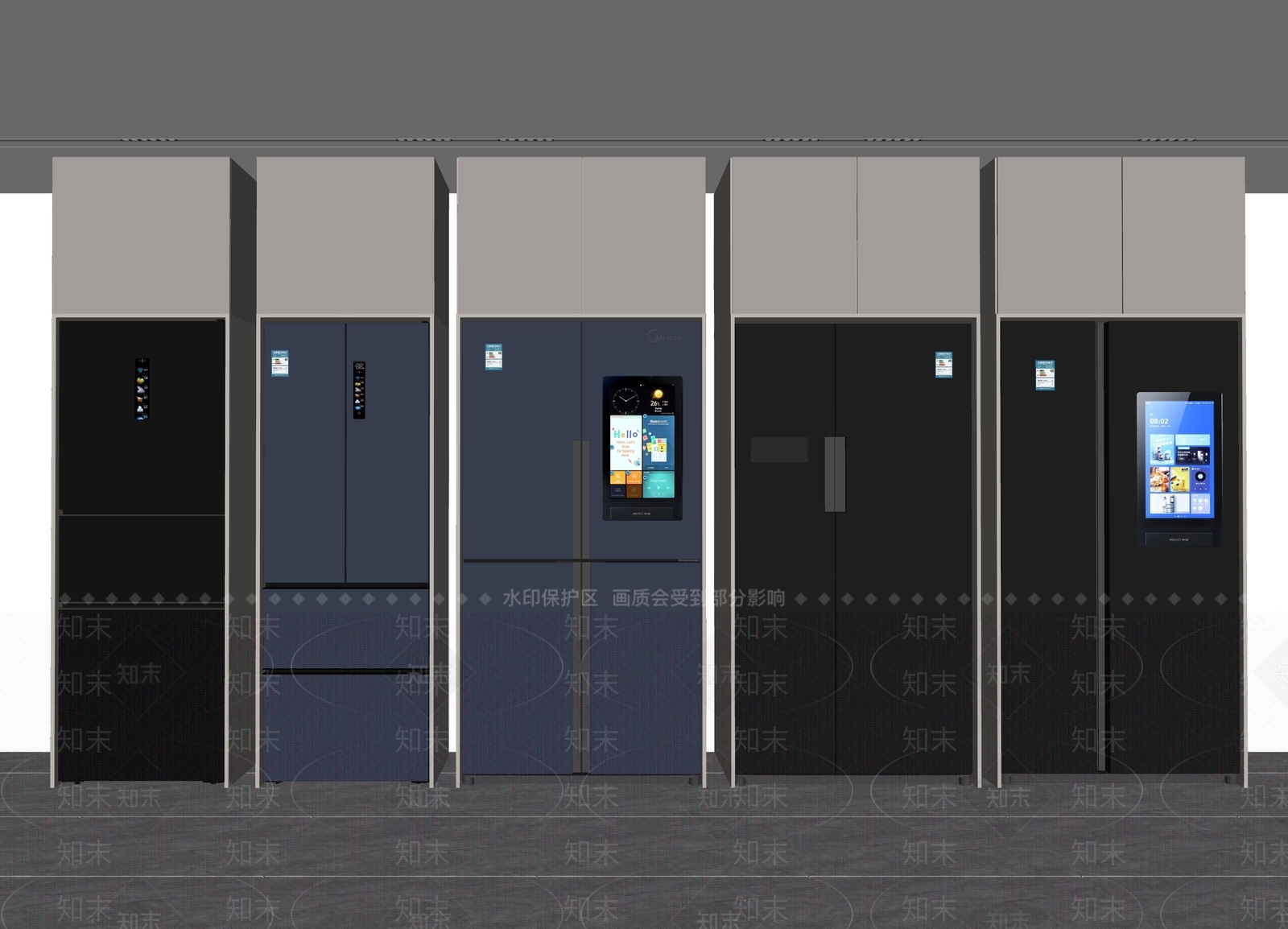 冰箱SU模型下载【ID:1122867094】
