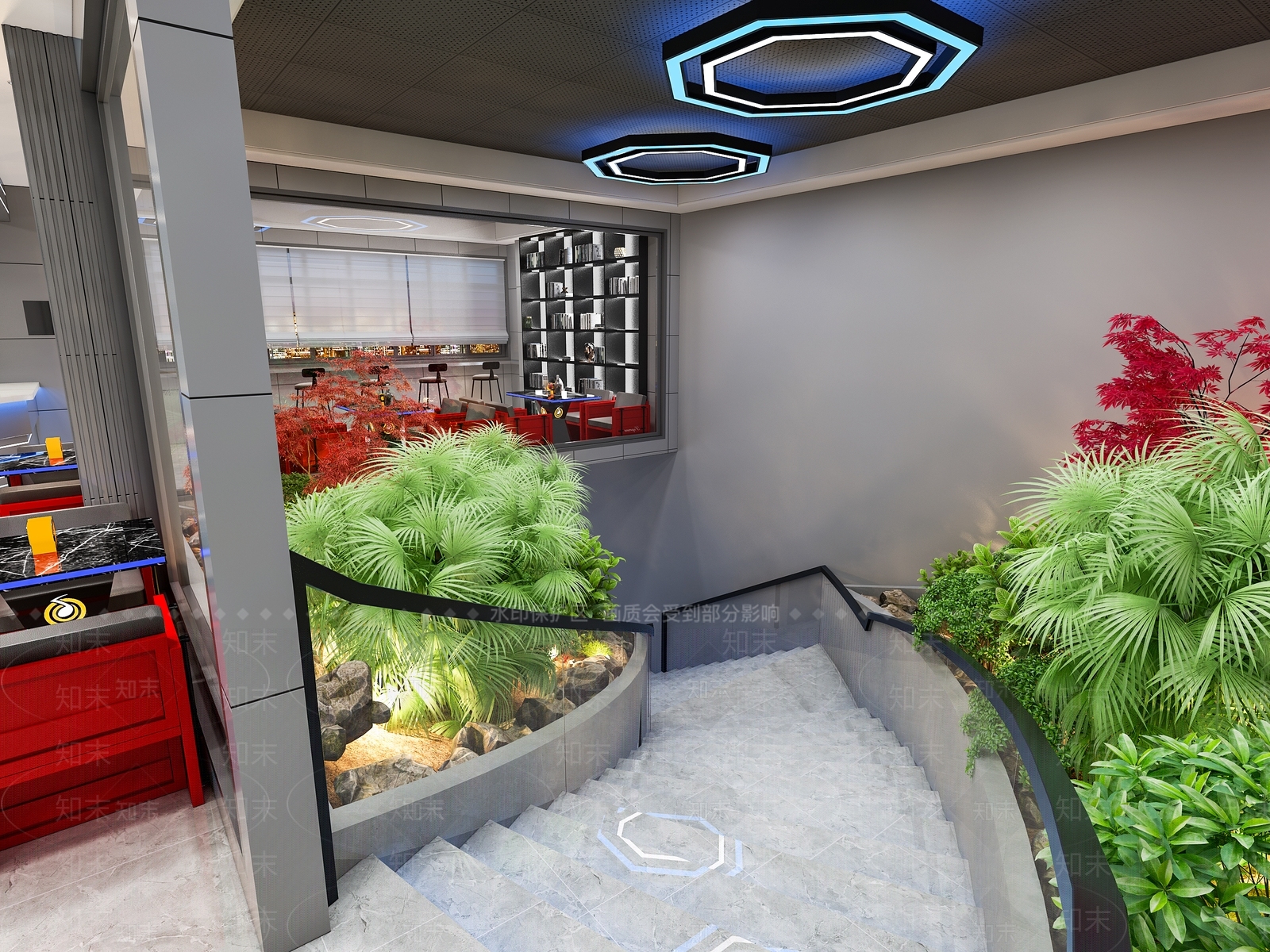 现代网咖网吧3D模型下载【ID:1122920305】
