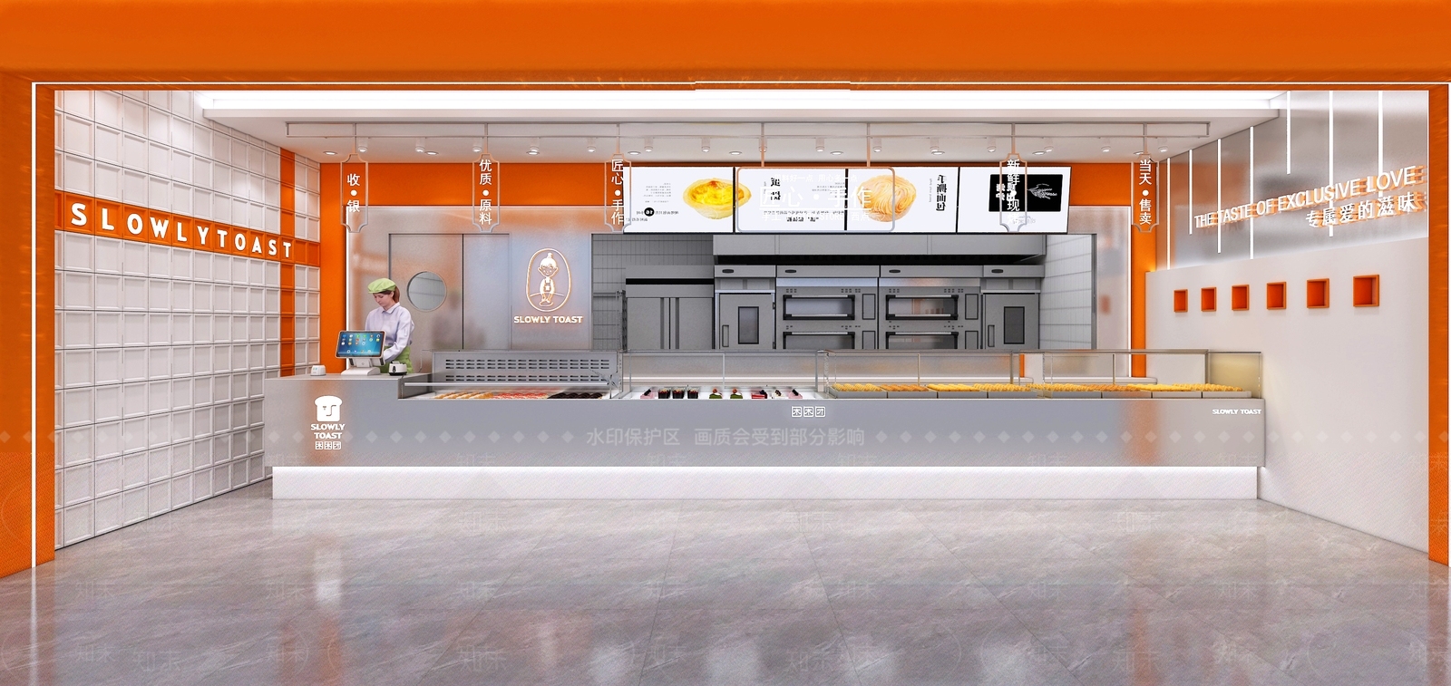 现代烘焙蛋糕店3D模型下载【ID:1122888052】