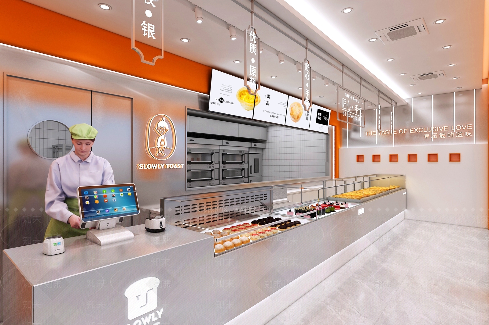 现代烘焙蛋糕店3D模型下载【ID:1122888052】