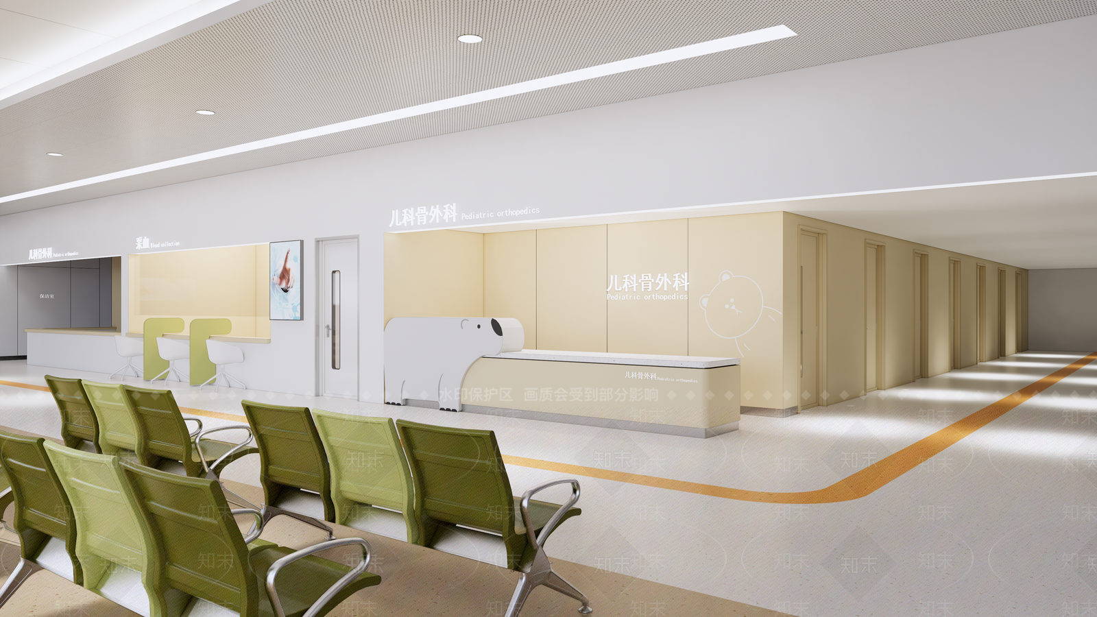 现代儿童内科候诊区SU模型下载【ID:1122888847】