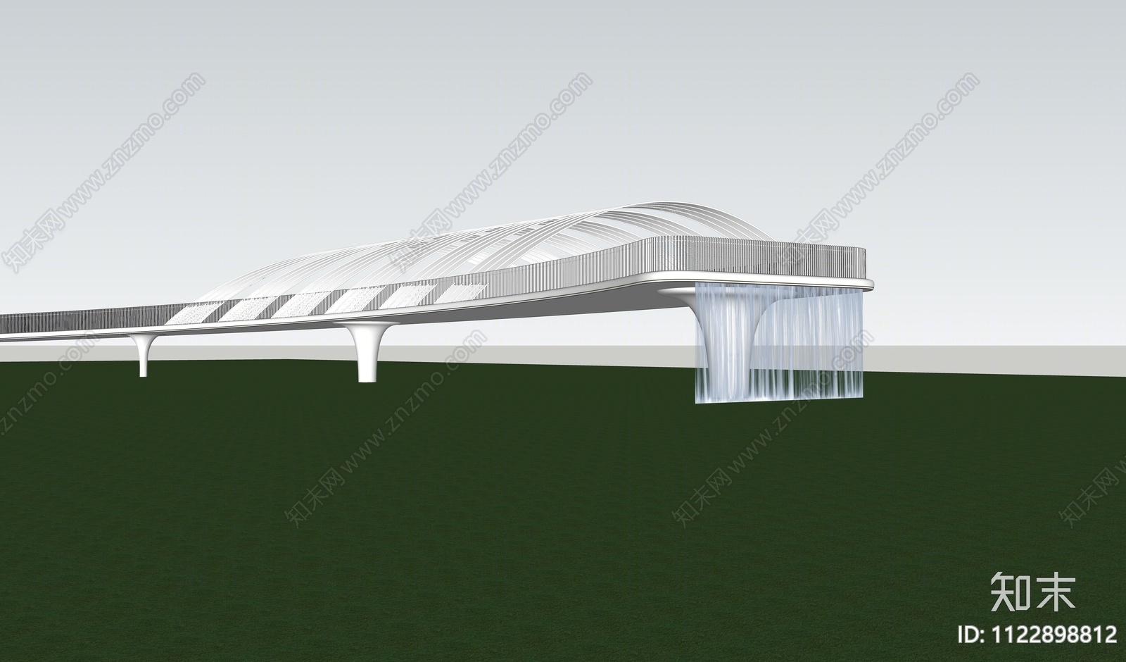 现代天桥SU模型下载【ID:1122898812】