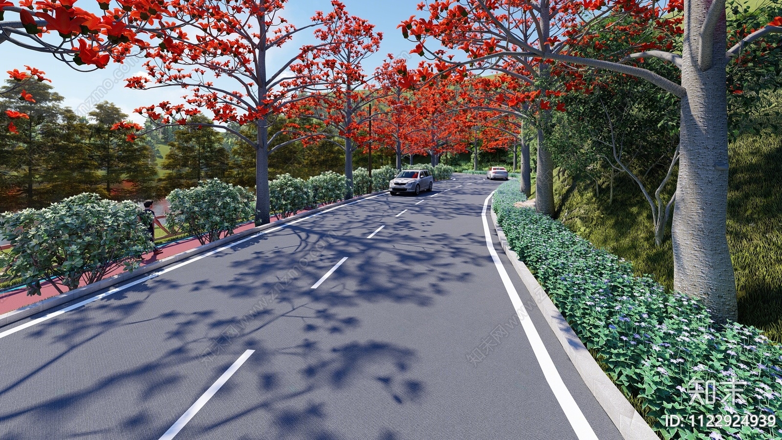 现代道路SU模型下载【ID:1122924939】