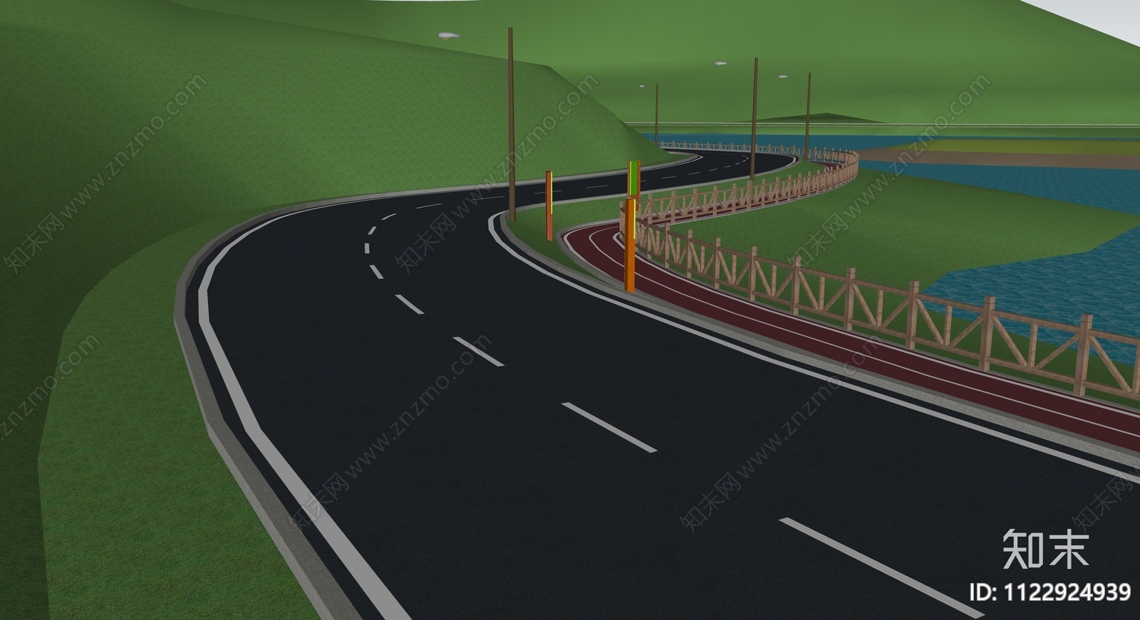 现代道路SU模型下载【ID:1122924939】