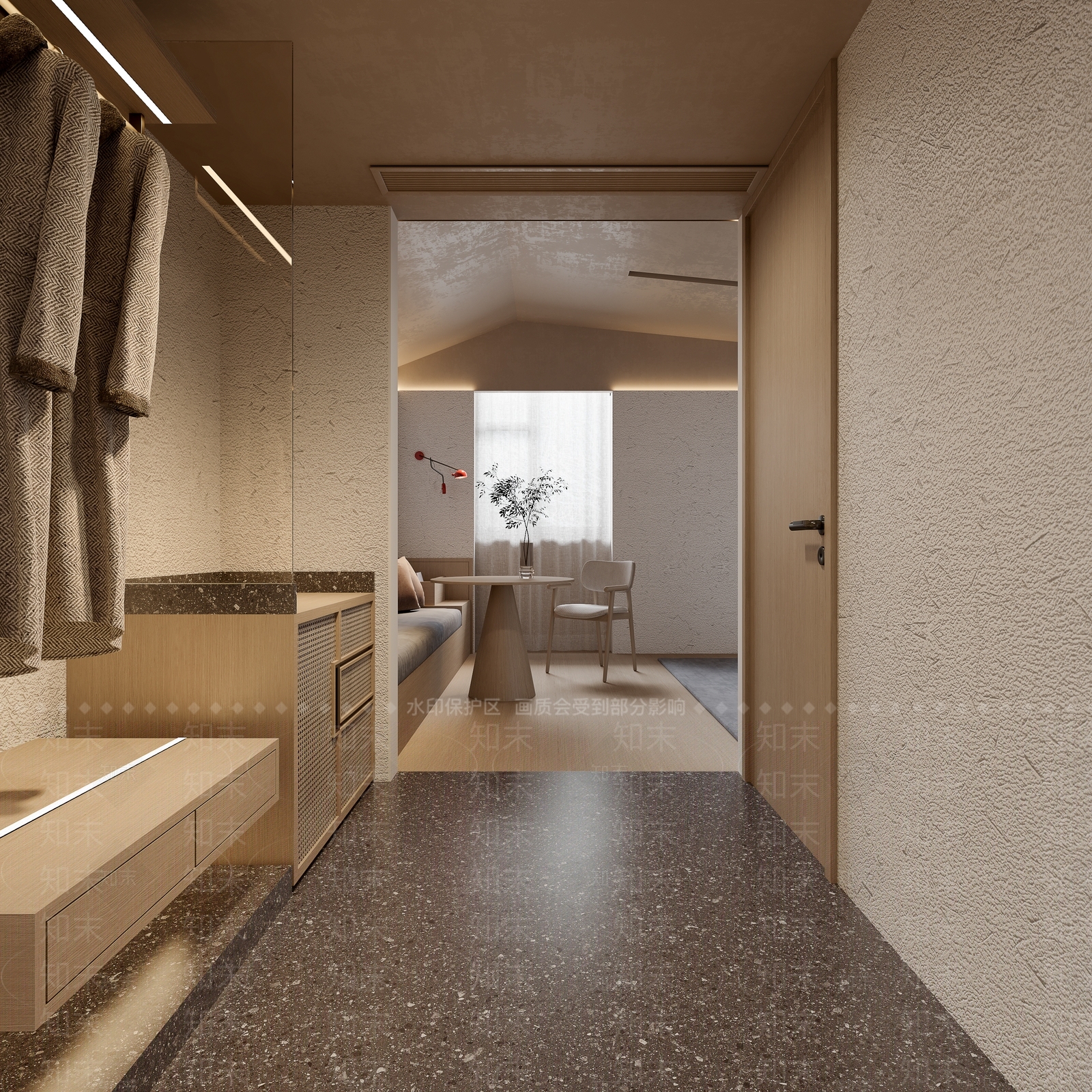 新中式风格民宿3D模型下载【ID:1122938035】_知末3d模型网