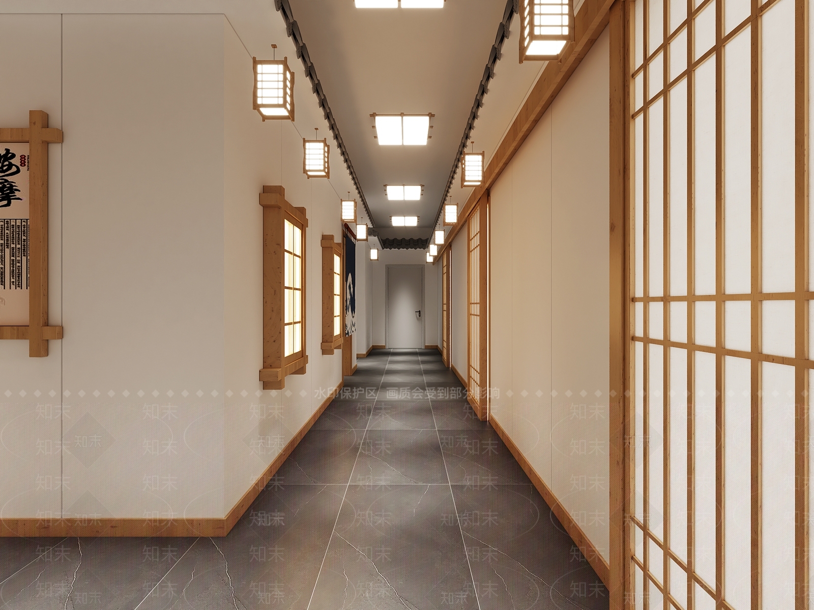 日式足疗店3D模型下载【ID:1122945823】
