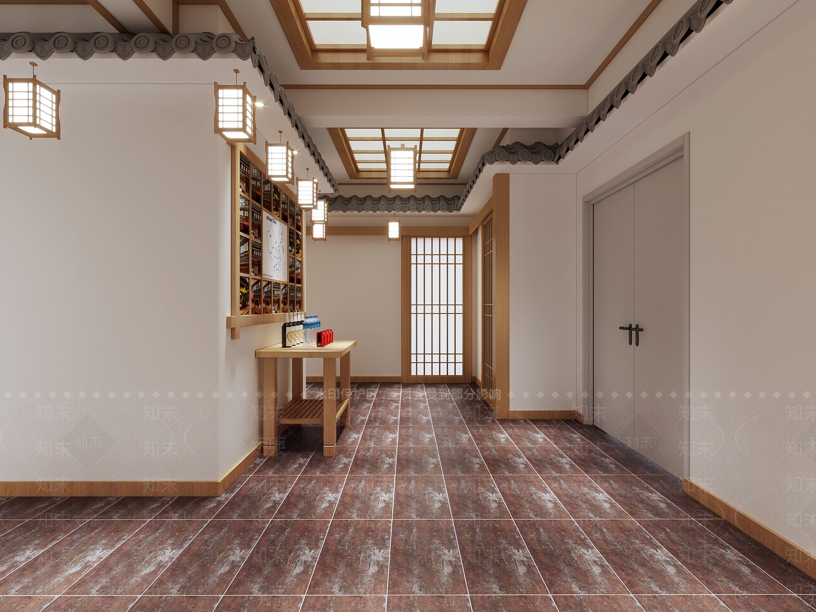 日式足疗店3D模型下载【ID:1122945828】
