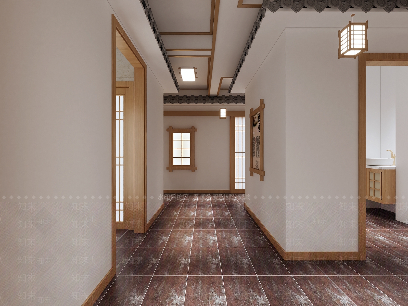 日式足疗店3D模型下载【ID:1122945828】