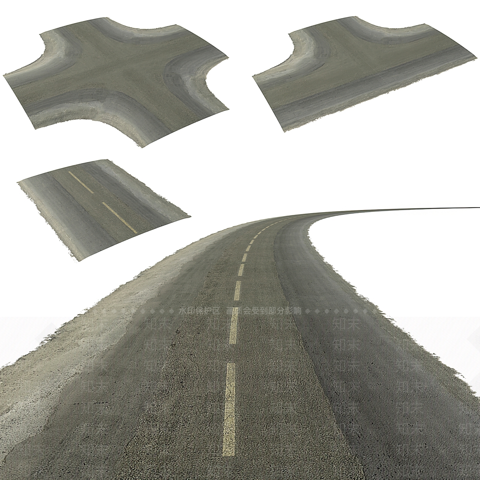 现代橡胶跑道3D模型下载【ID:1122952402】