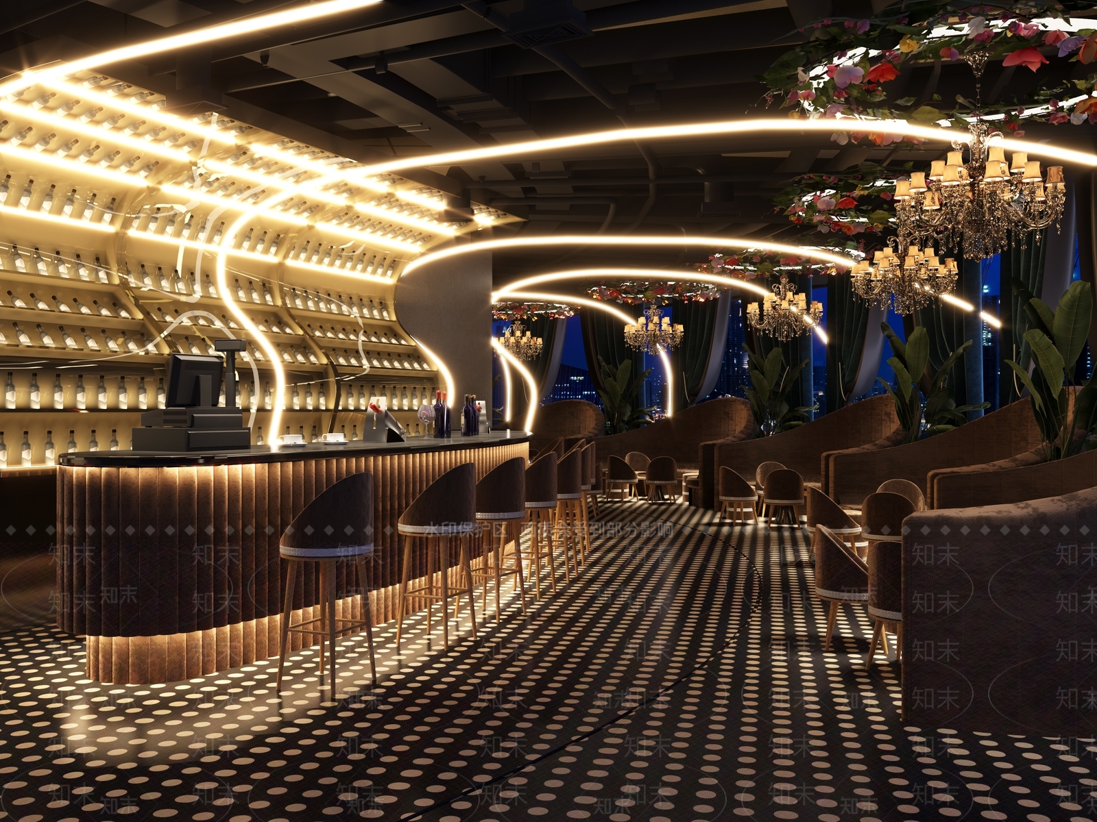 工业风酒吧3D模型下载【ID:1122959697】