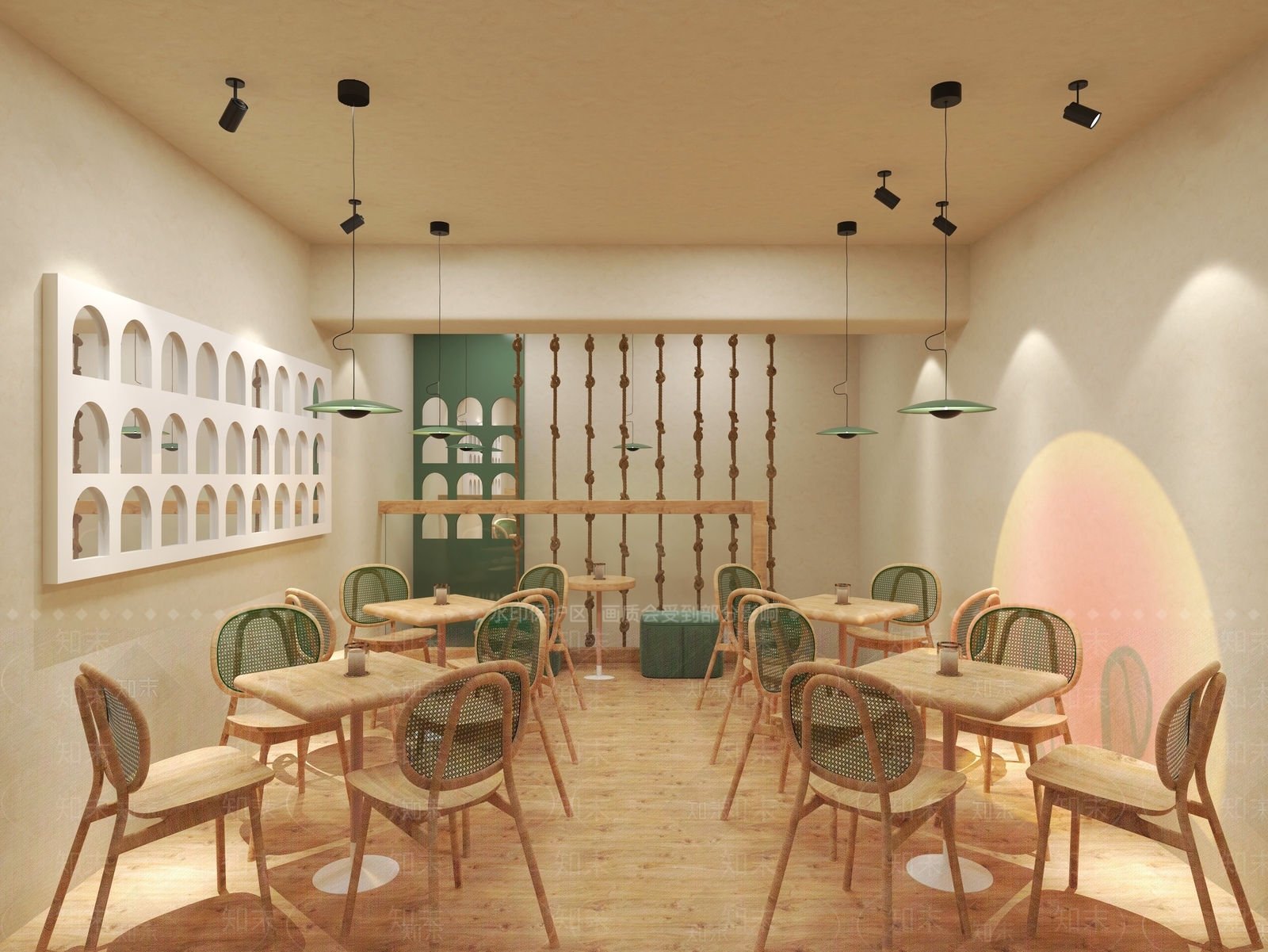 现代奶茶店3D模型下载【ID:1122968571】