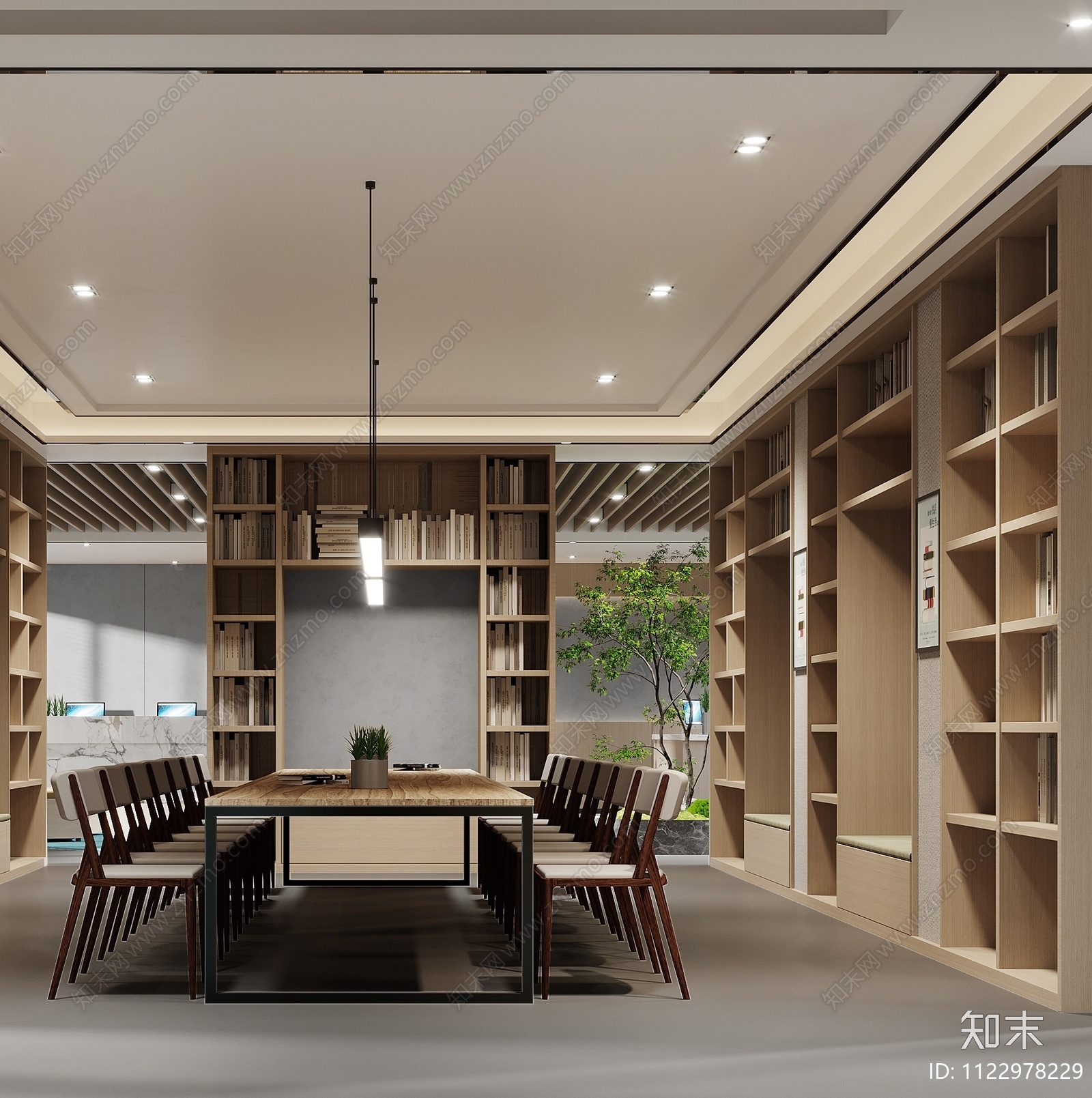 现代书店3D模型下载【ID:1122978229】