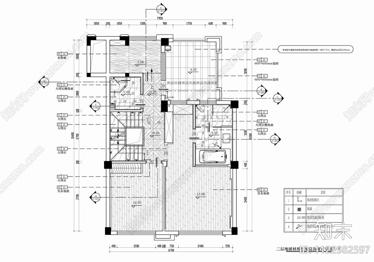 250㎡三层别墅CADcad施工图下载【ID:1122982597】