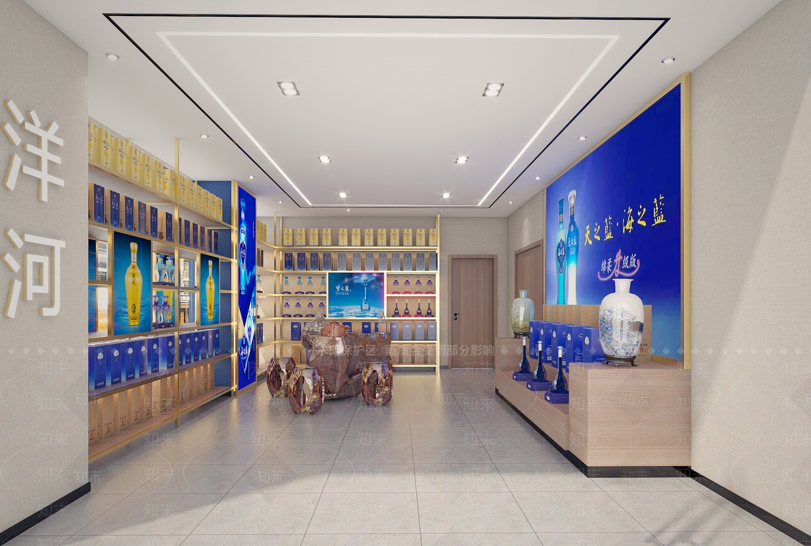 现代烟酒店3D模型下载【ID:1124167134】