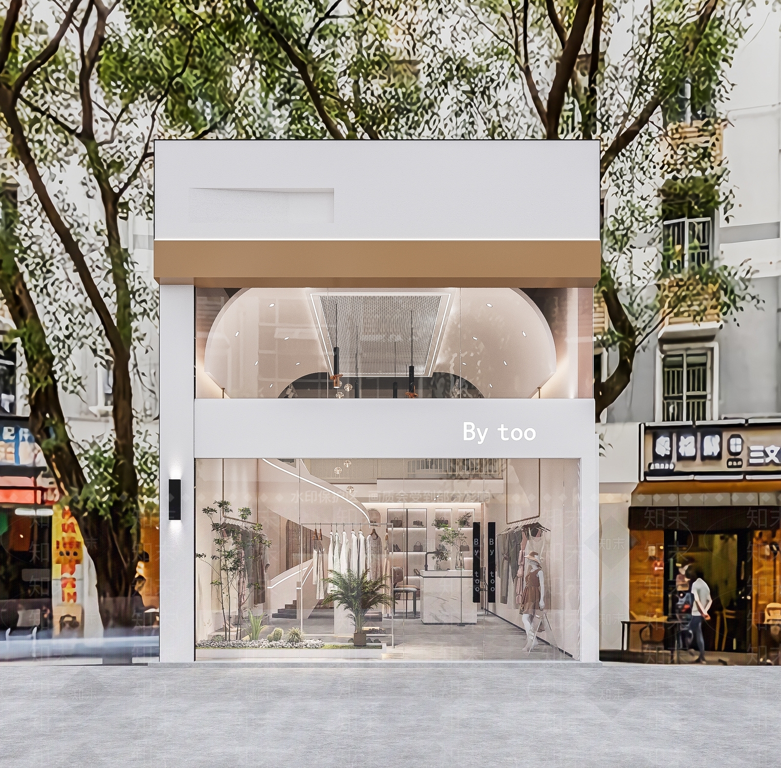 侘寂女装店3D模型下载【ID:1122995769】