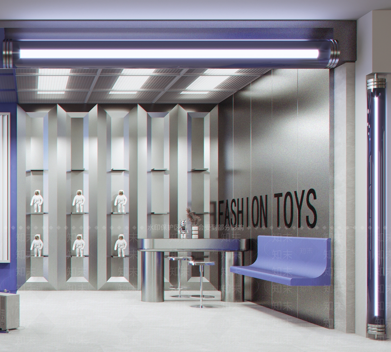 现代潮玩店3D模型下载【ID:1122996782】