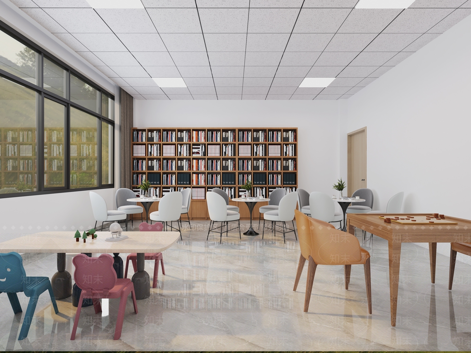 现代便民活动中心3D模型下载【ID:1123000312】