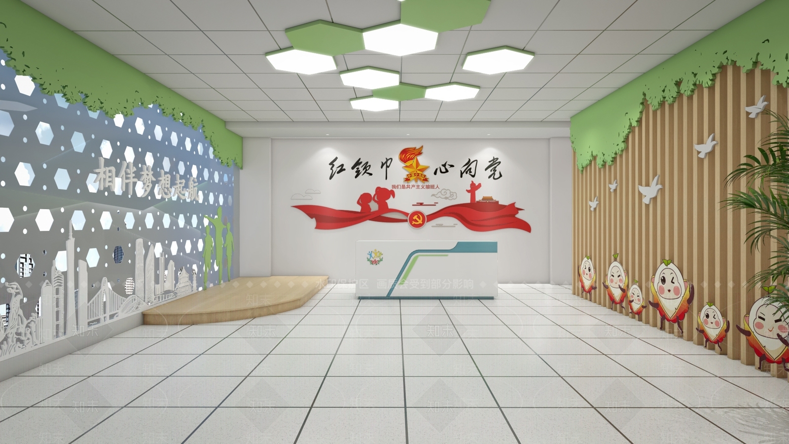 现代学校广播室SU模型下载【ID:1123030176】