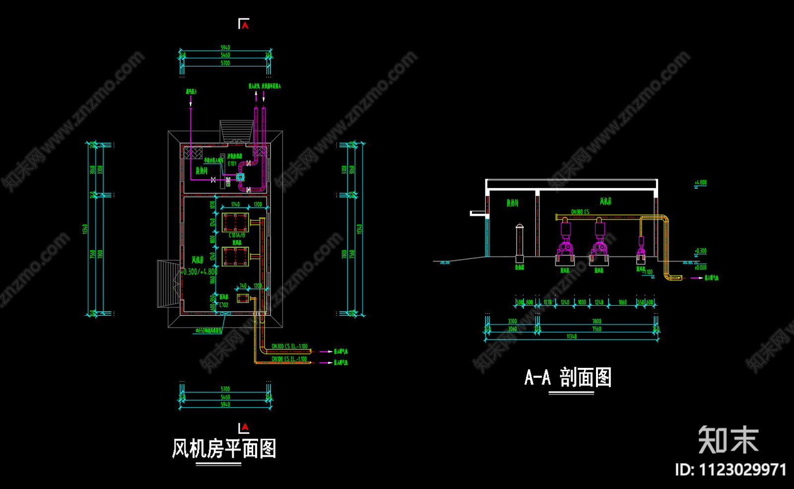 垃圾渗滤液反渗透处理cad施工图下载【ID:1123029971】