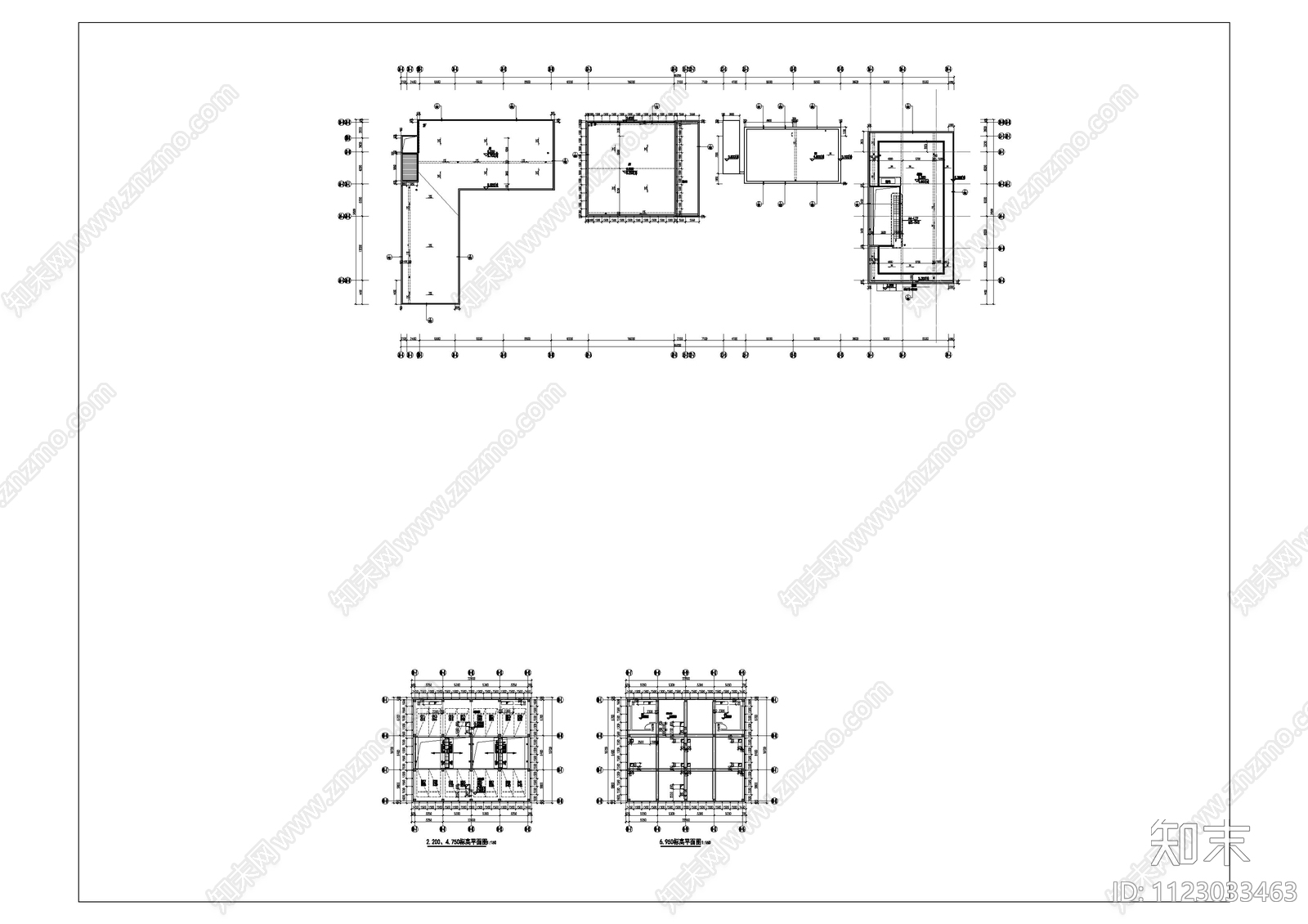 现代简约公园商业街万科云城cad施工图下载【ID:1123033463】