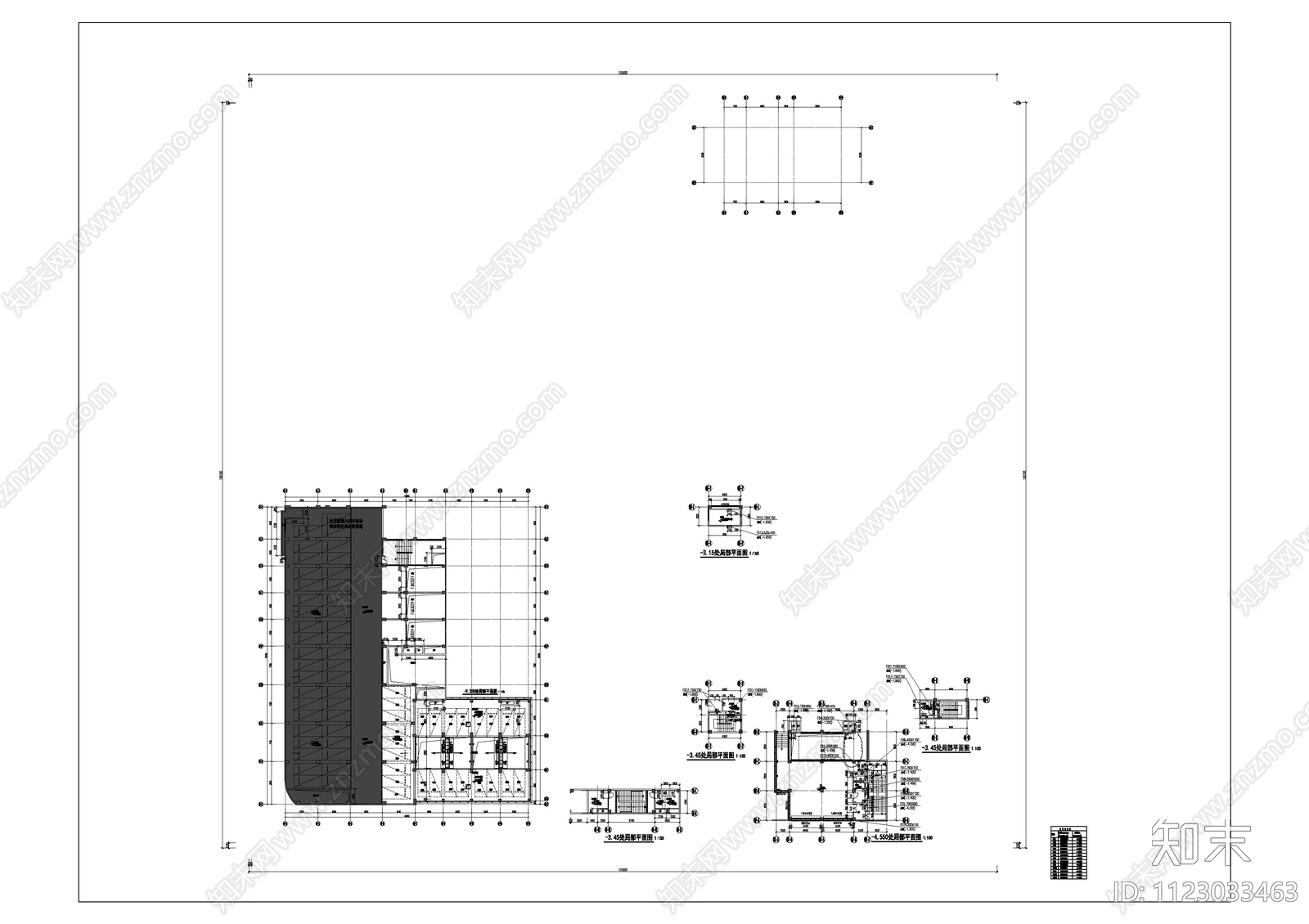 现代简约公园商业街万科云城cad施工图下载【ID:1123033463】