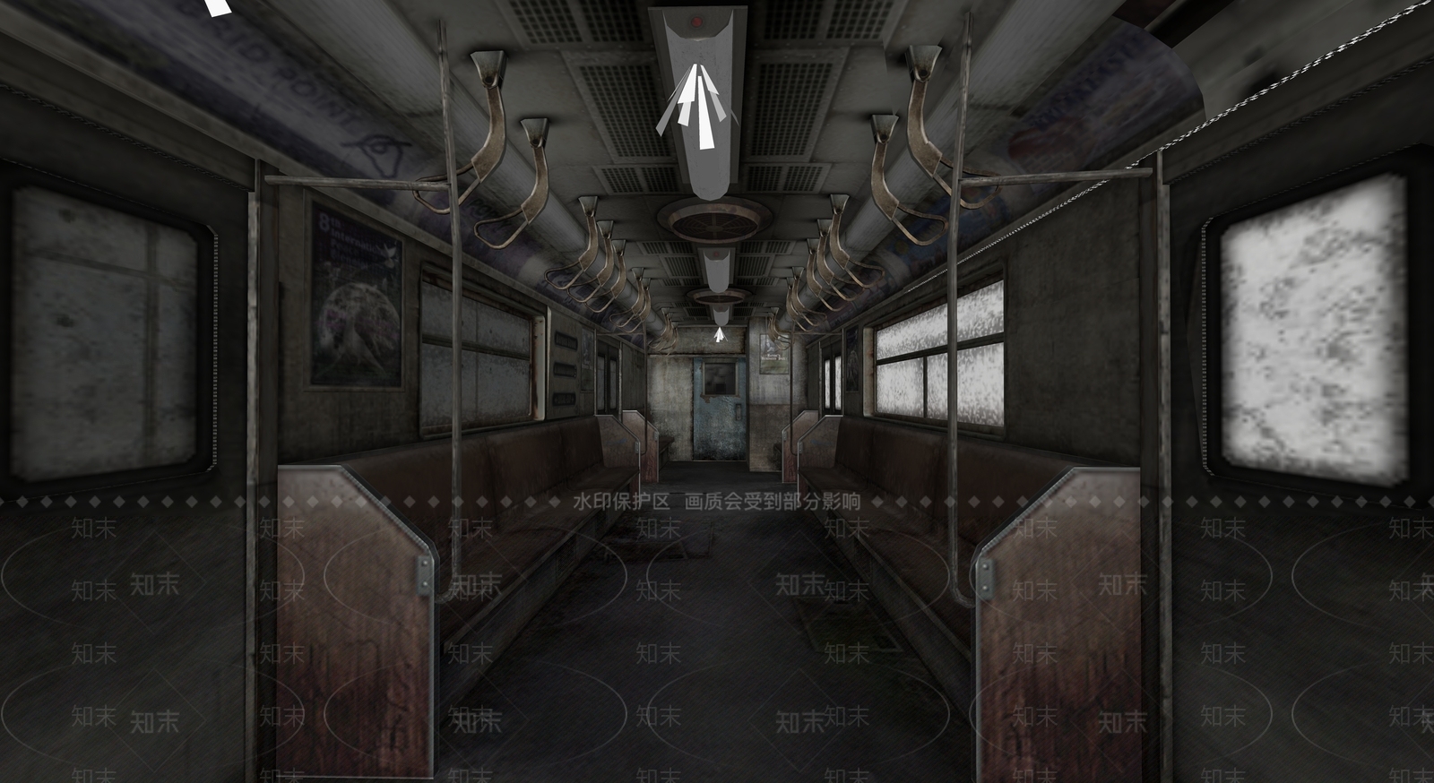 荒废地铁SU模型下载【ID:1123075346】