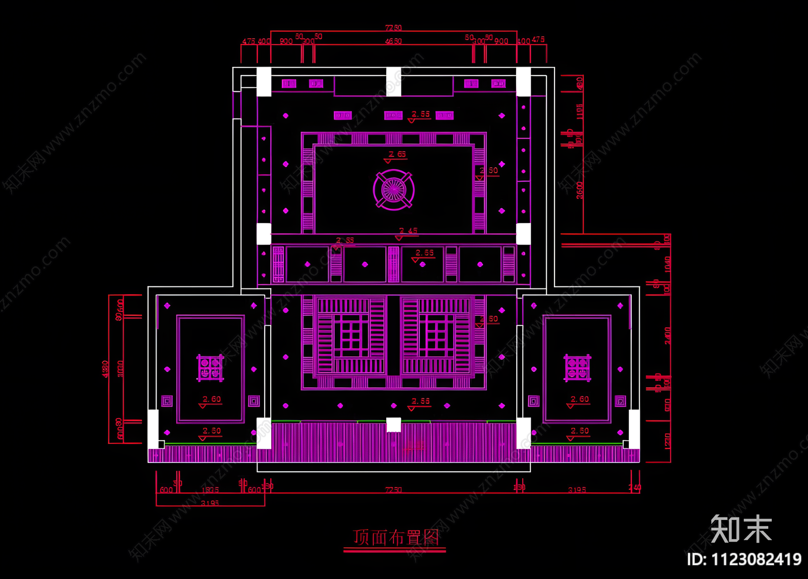 中式茶楼CADcad施工图下载【ID:1123082419】