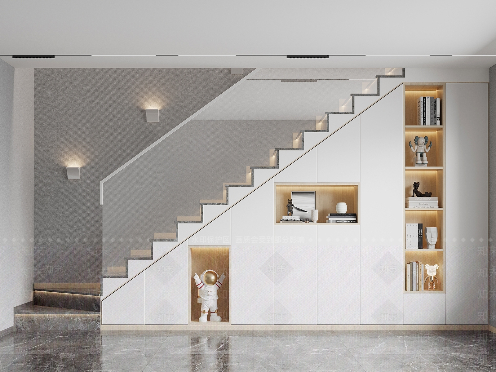 现代楼梯3D模型下载【ID:1123089884】