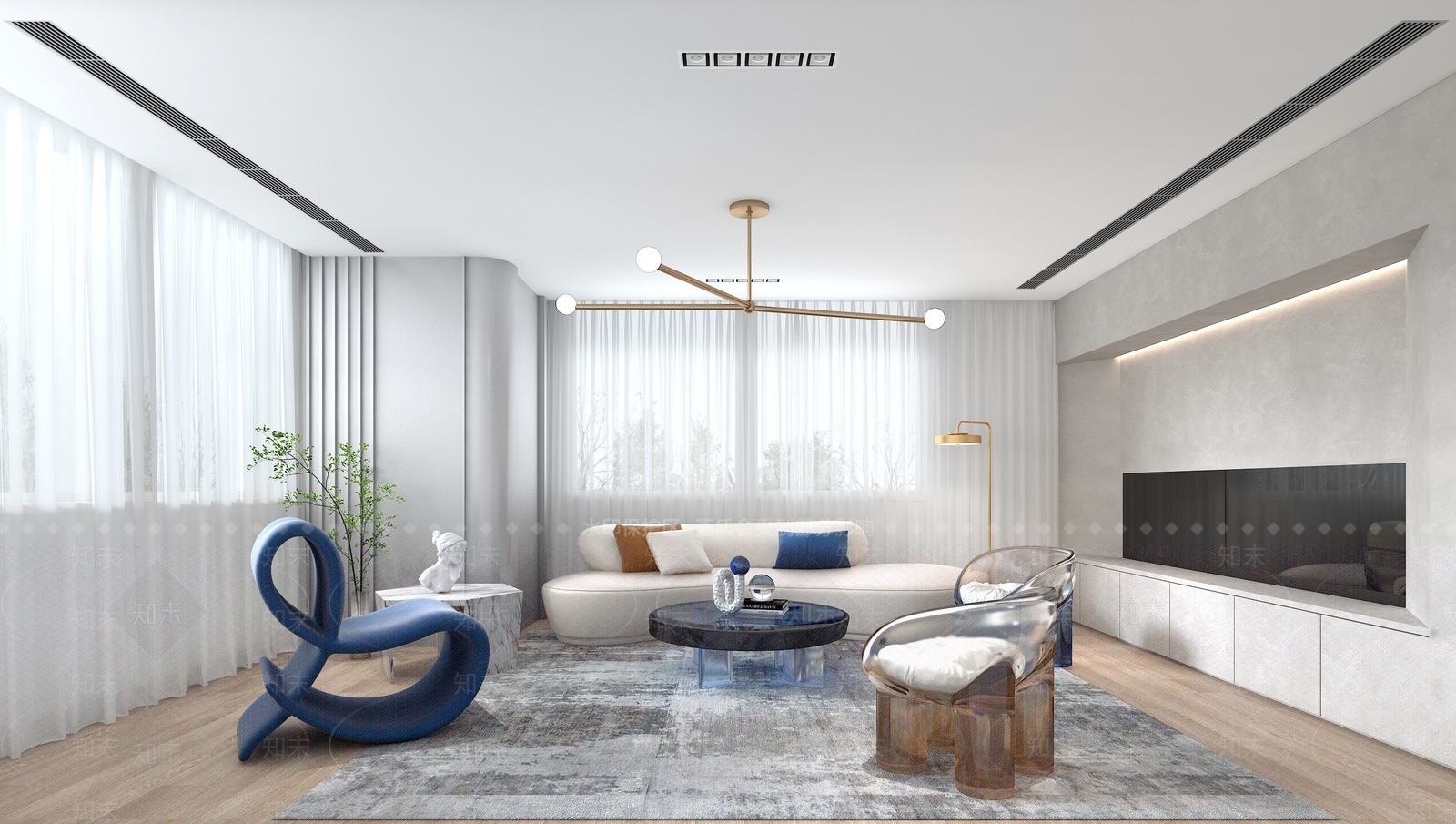 现代vip接待室3D模型下载【ID:1123090642】