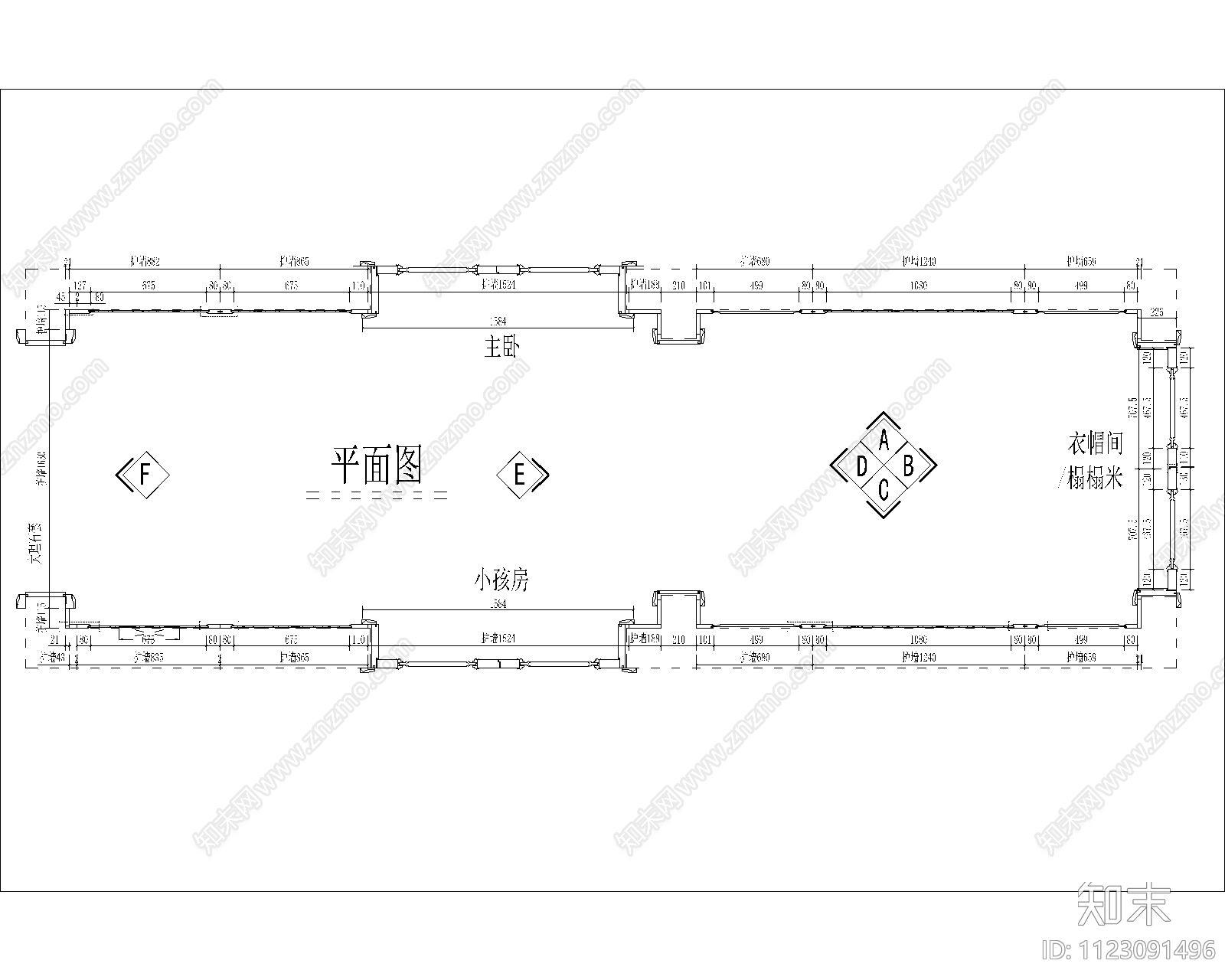 美式别墅整屋木饰面对开房门cad施工图下载【ID:1123091496】