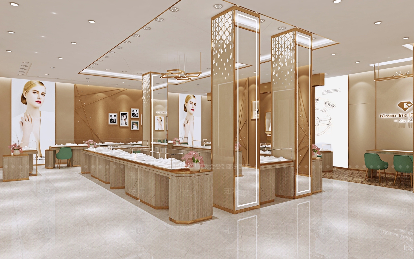 现代珠宝店3D模型下载【ID:1123196975】