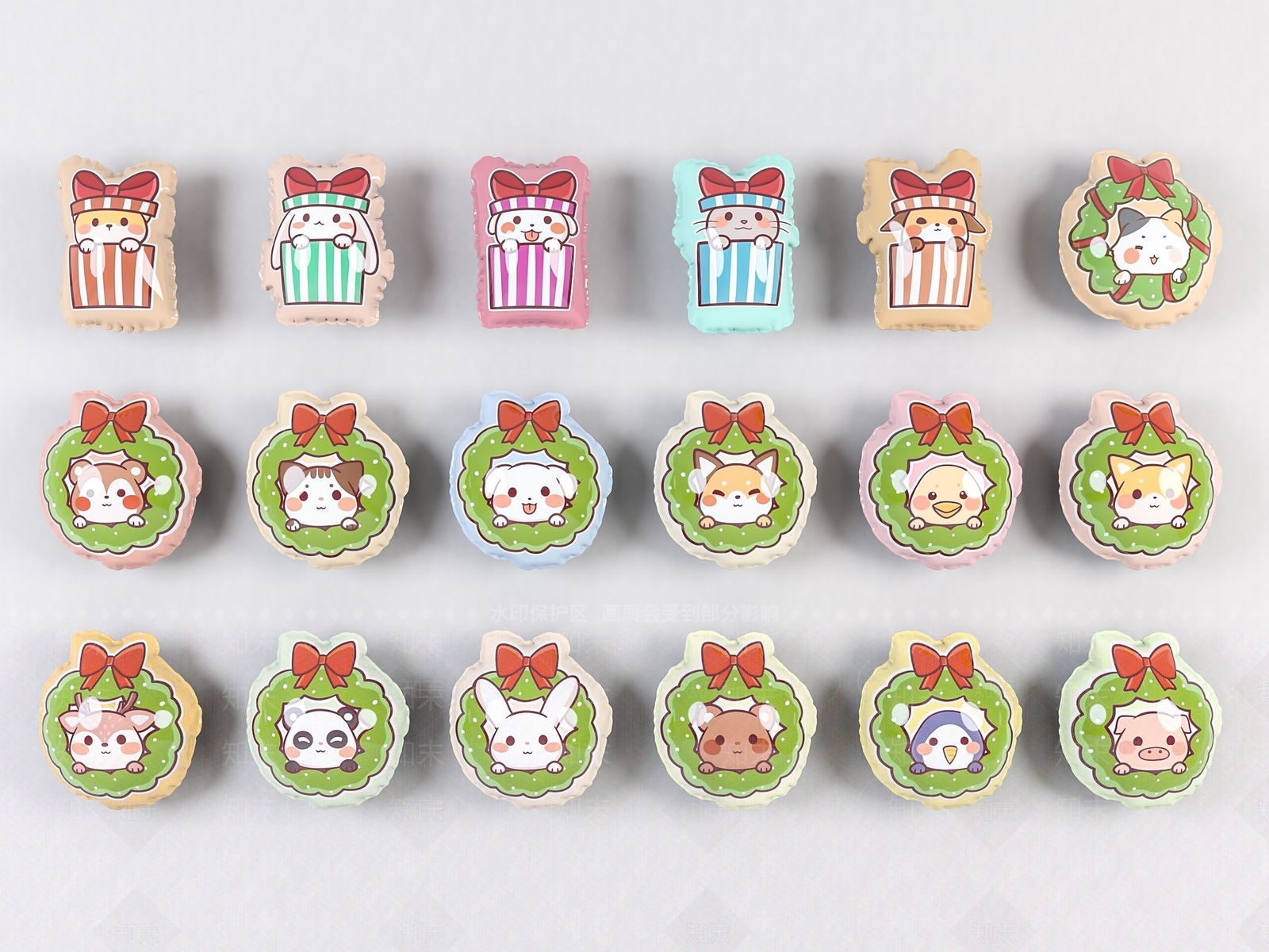 现代家居装饰气球美陈摆件3D模型下载【ID:1123091966】