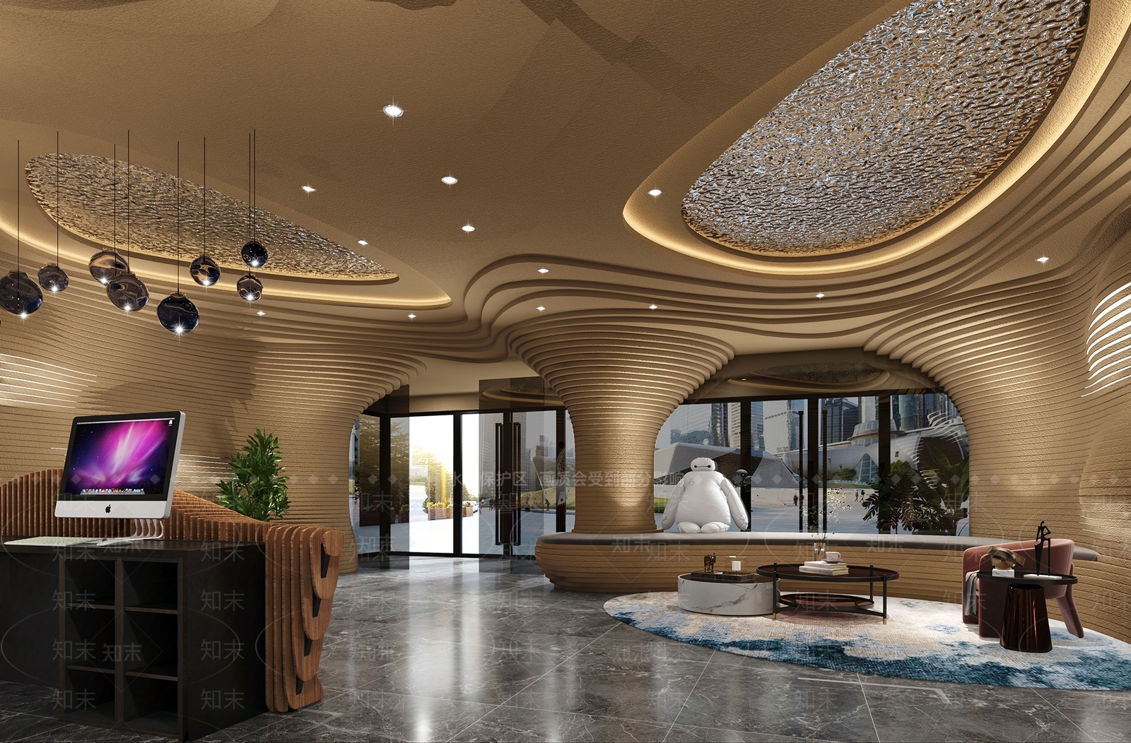 现代洗浴中心3D模型下载【ID:1123153752】
