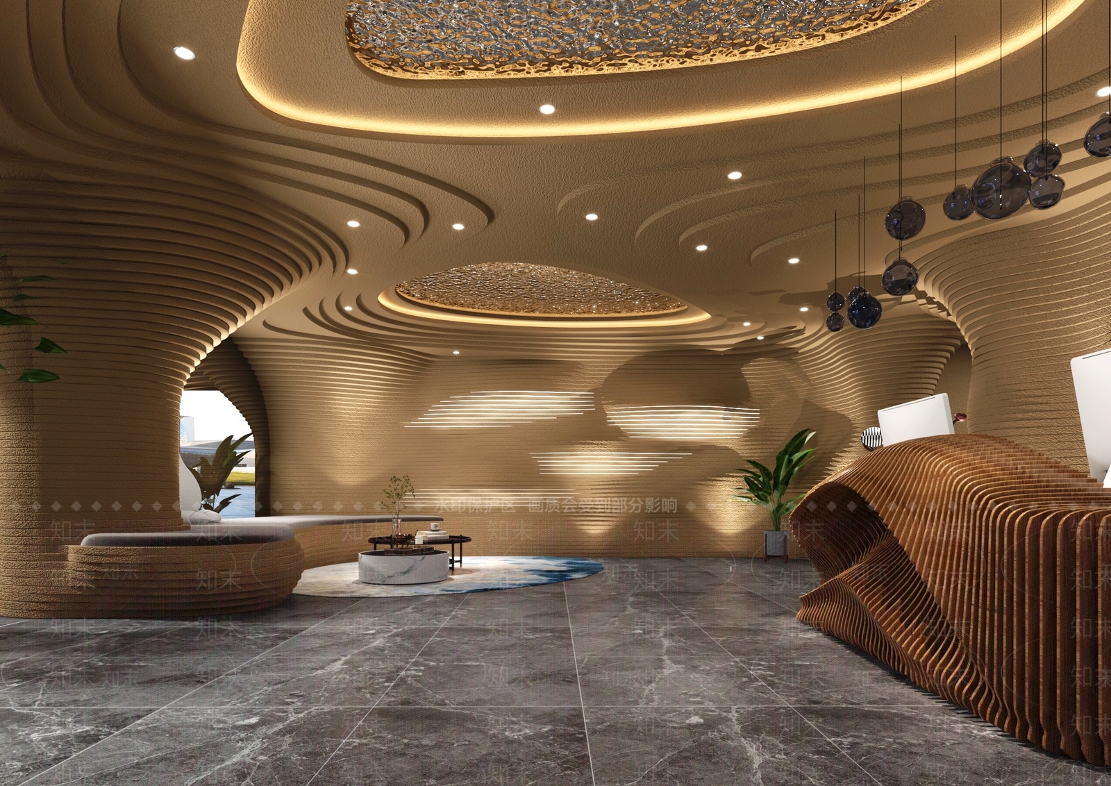 现代洗浴中心3D模型下载【ID:1123153752】