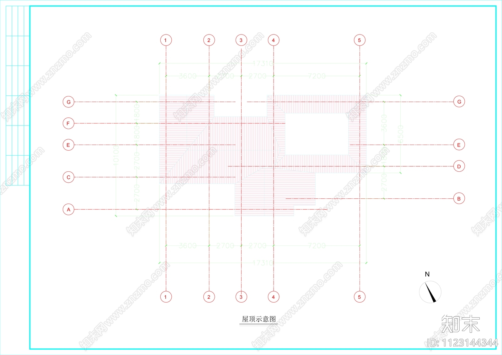 现代cad施工图下载【ID:1123144344】
