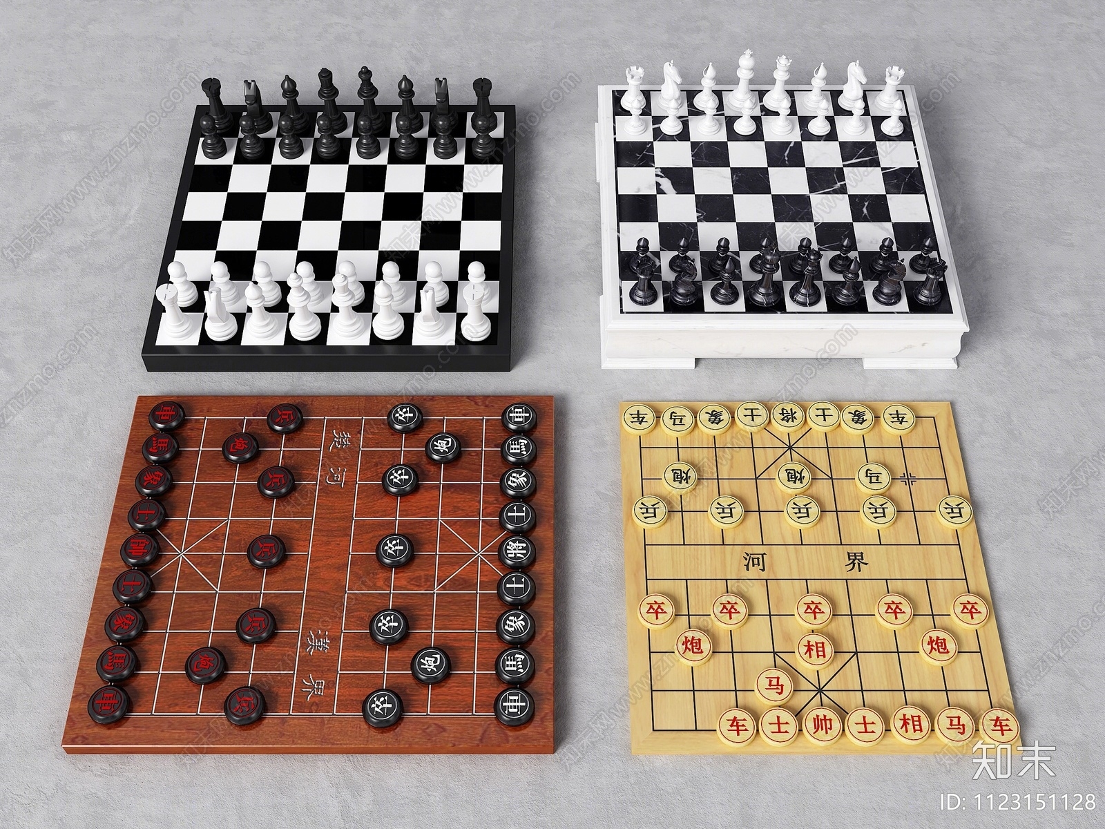 象棋3D模型下载【ID:1123151128】