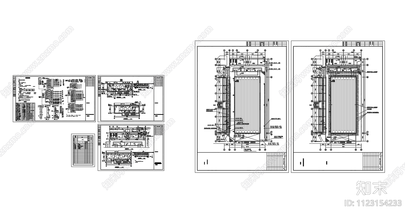 露天游泳池电气CAD图纸地下机房电力平面图施工图下载【ID:1123154233】