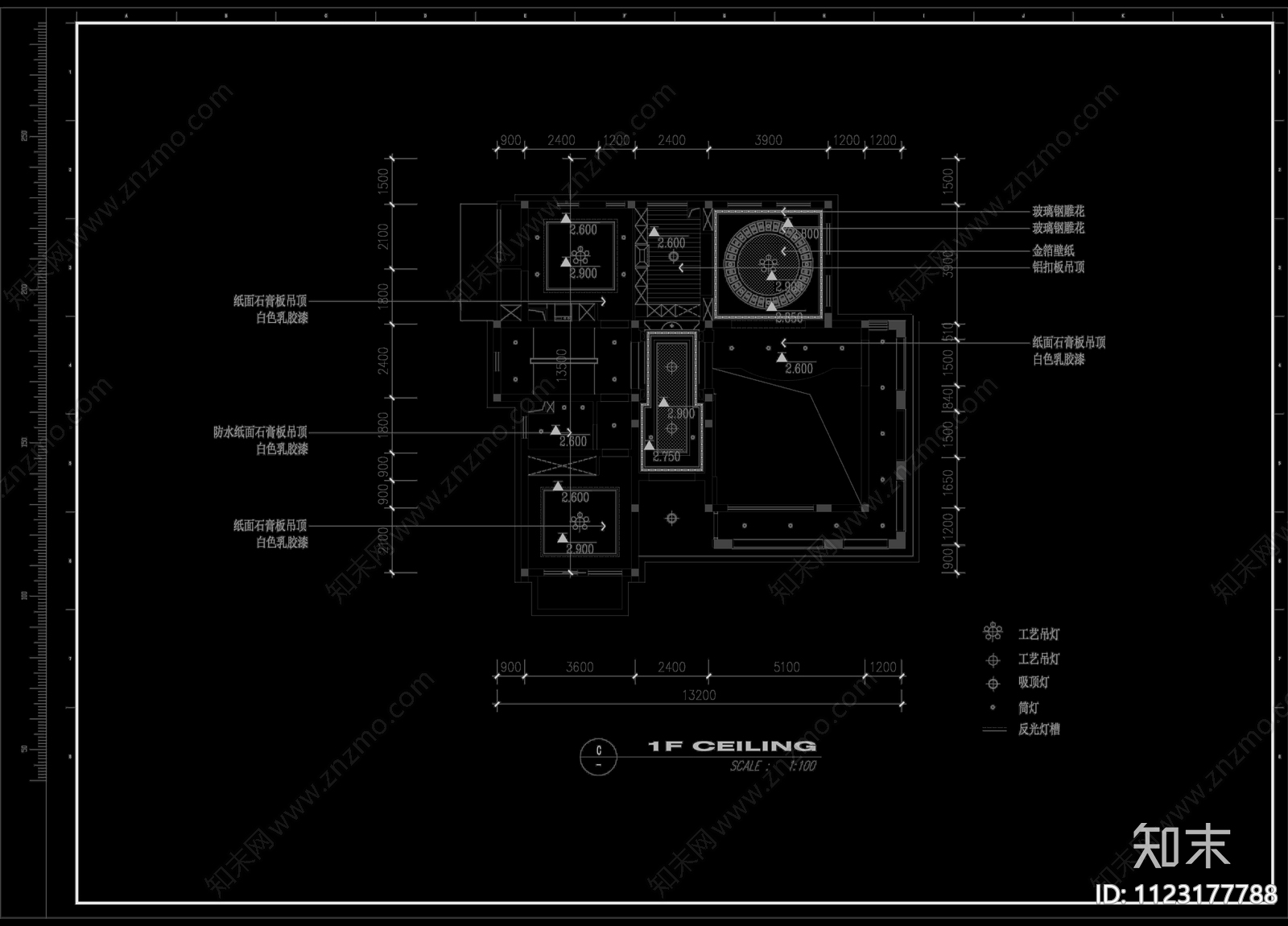 泰州别墅装修图cad施工图下载【ID:1123177788】