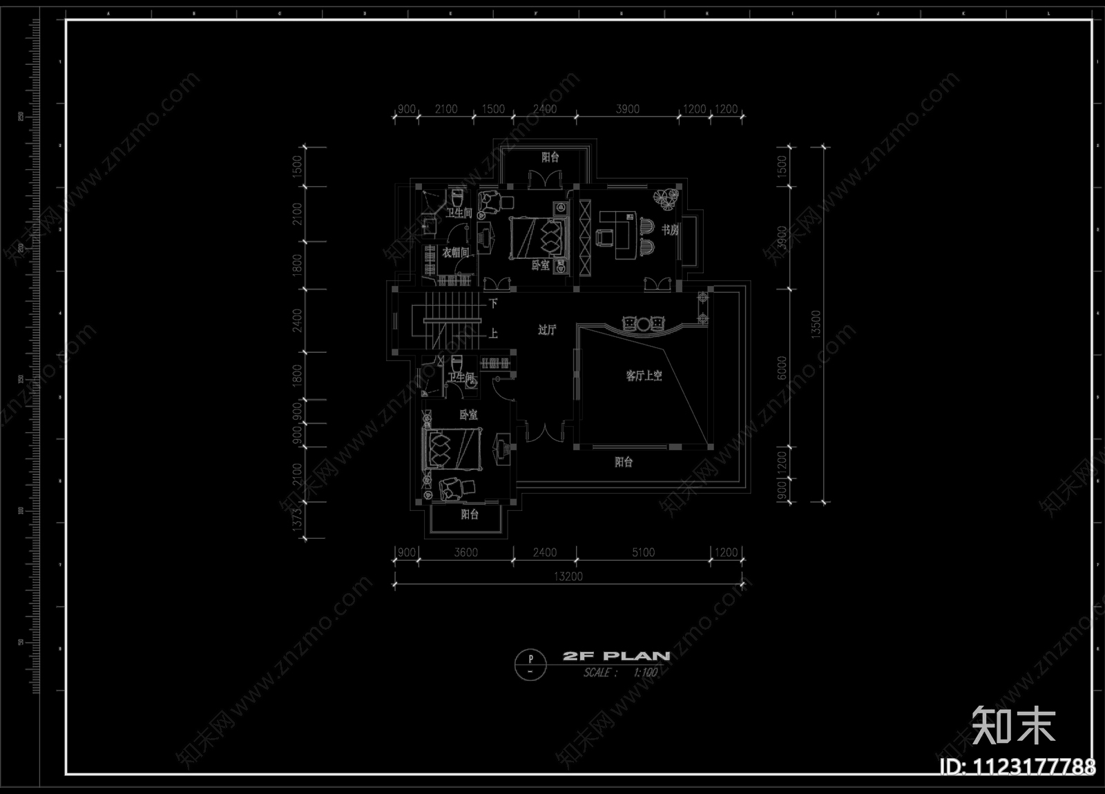 泰州别墅装修图cad施工图下载【ID:1123177788】