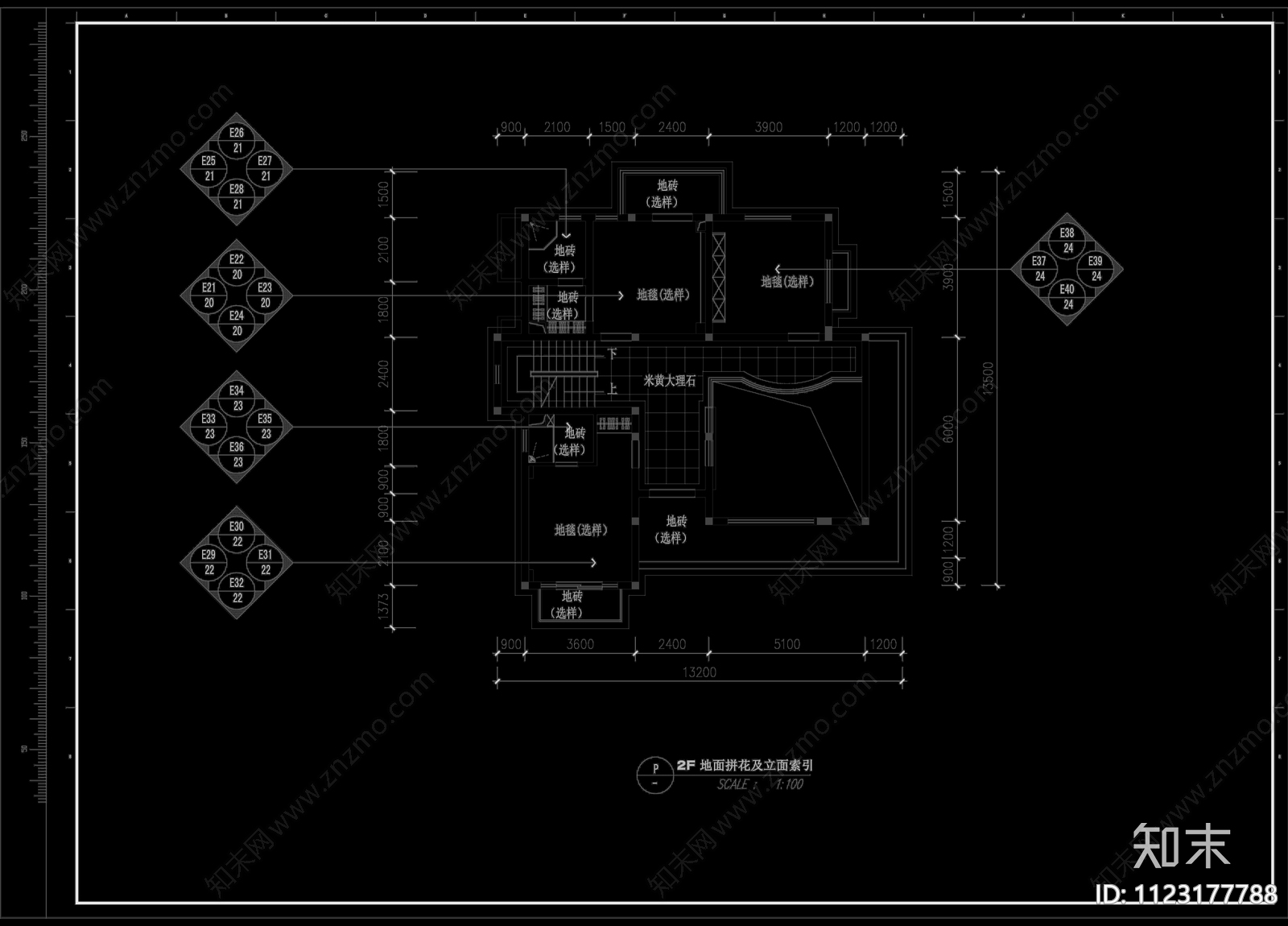 泰州别墅装修图cad施工图下载【ID:1123177788】