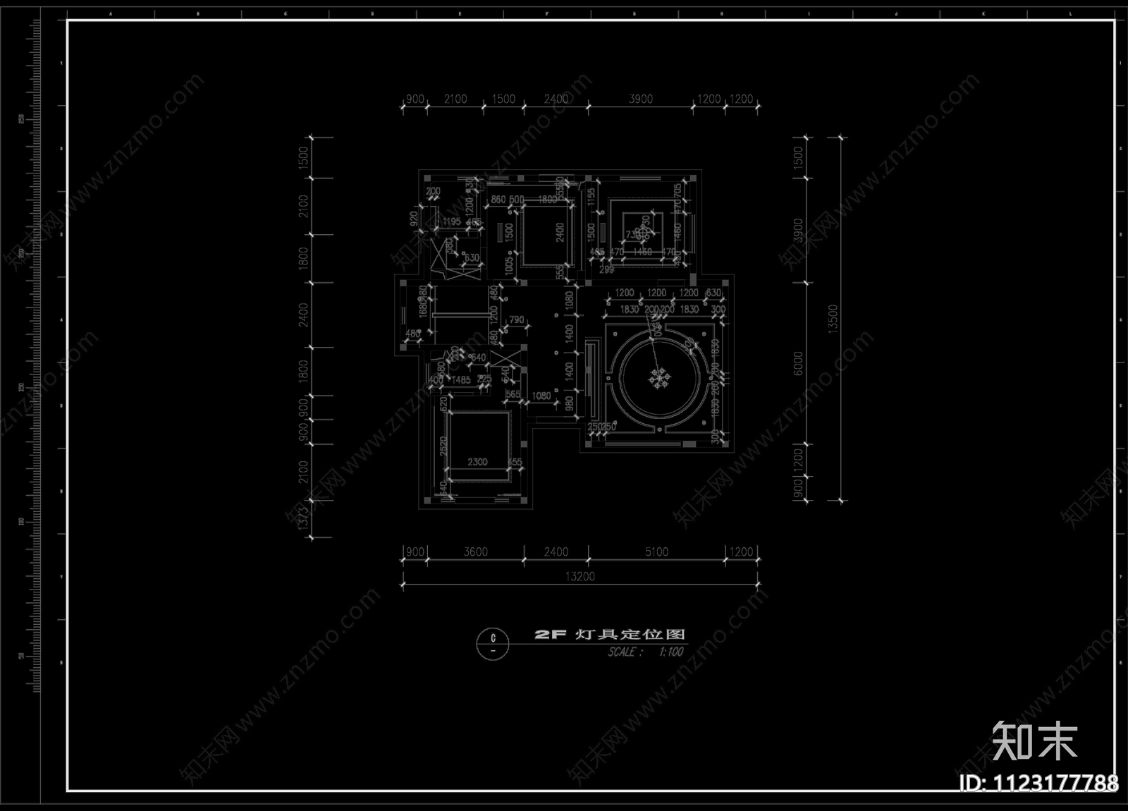 泰州别墅装修图cad施工图下载【ID:1123177788】