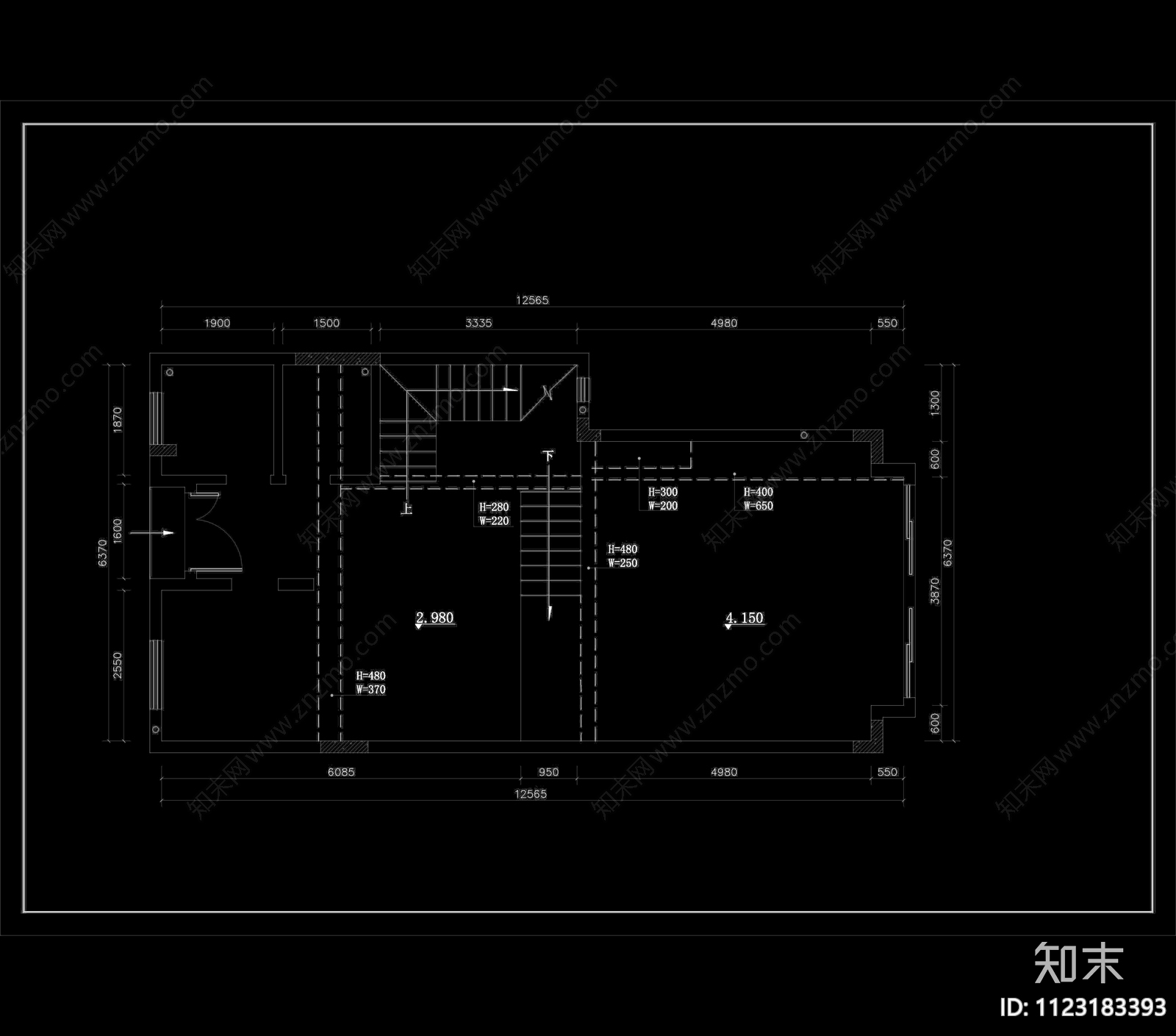 广东中山凯茵新城别墅cad施工图下载【ID:1123183393】