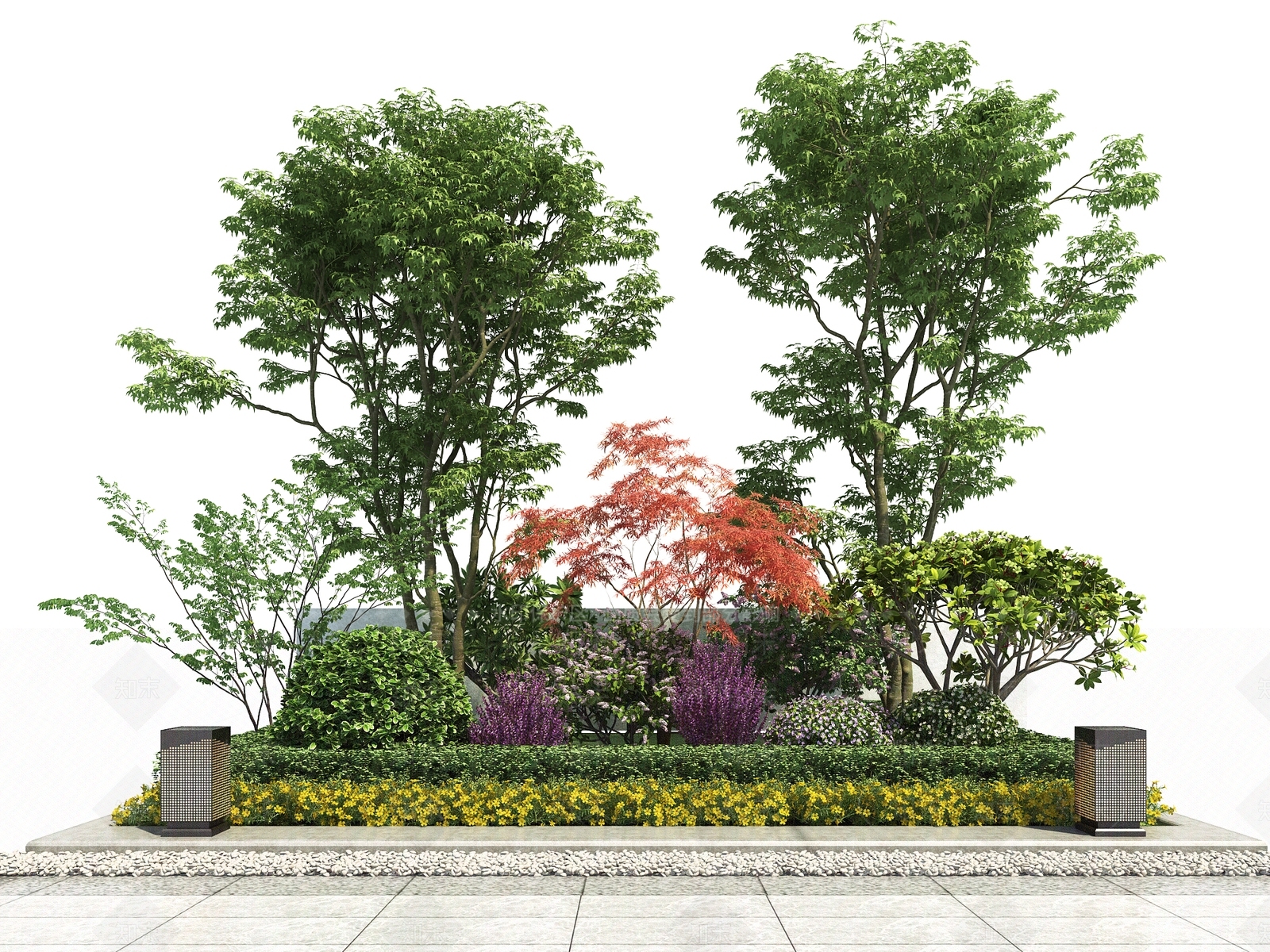 花坛3D模型下载【ID:1123188700】
