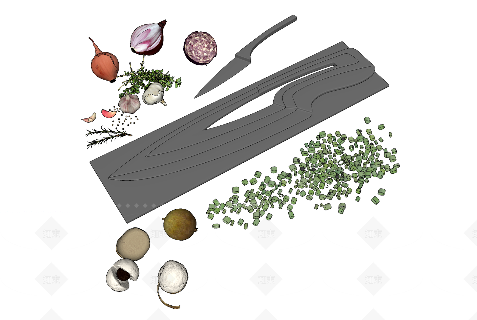 刀具SU模型下载【ID:1123191087】