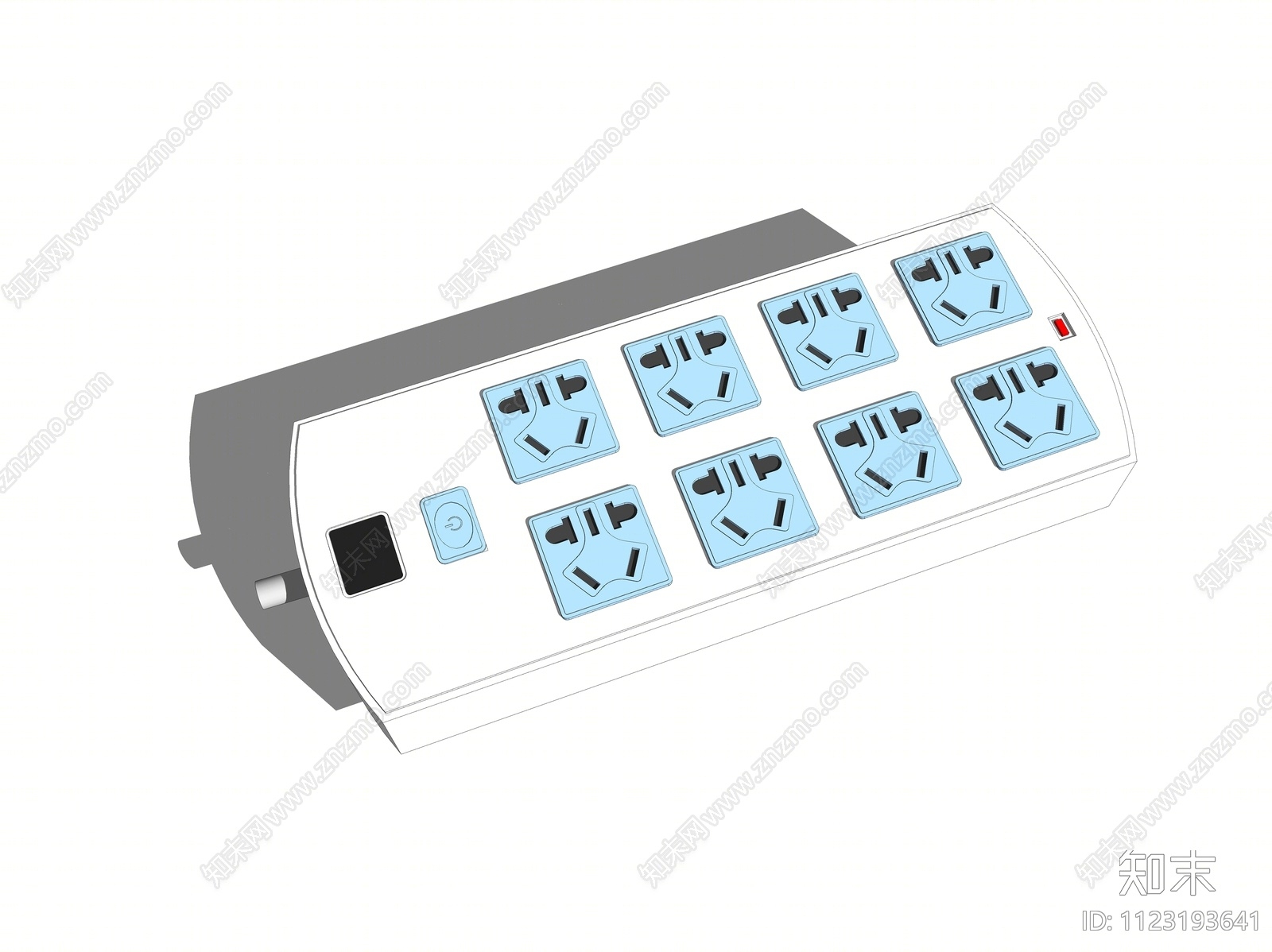 现代多功能插座SU模型下载【ID:1123193641】