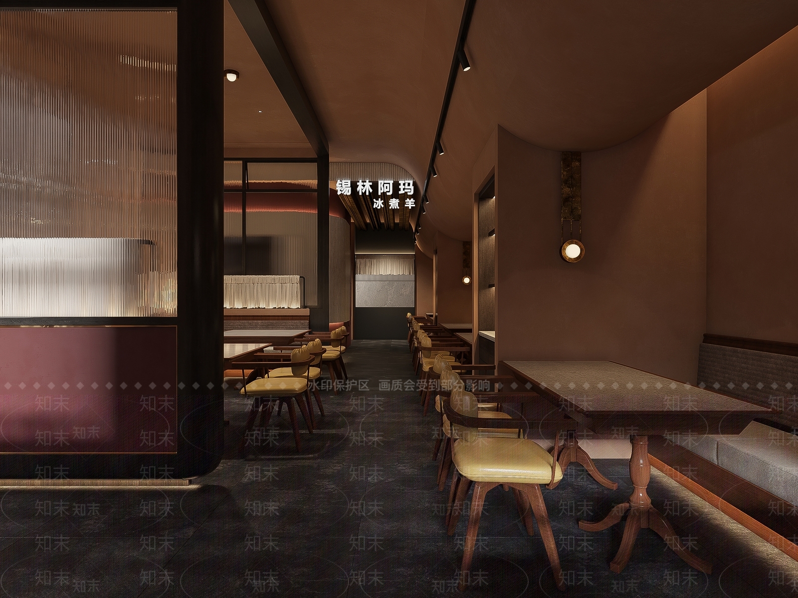 侘寂风火锅店3D模型下载【ID:1123196783】