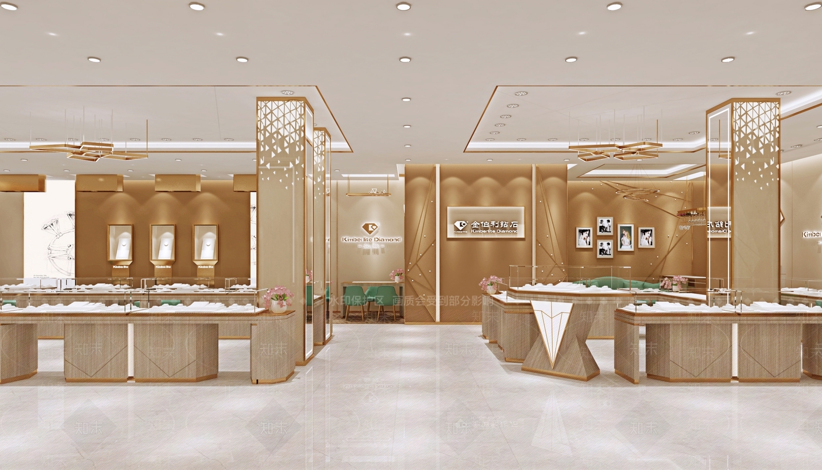 现代珠宝店3D模型下载【ID:1123196975】