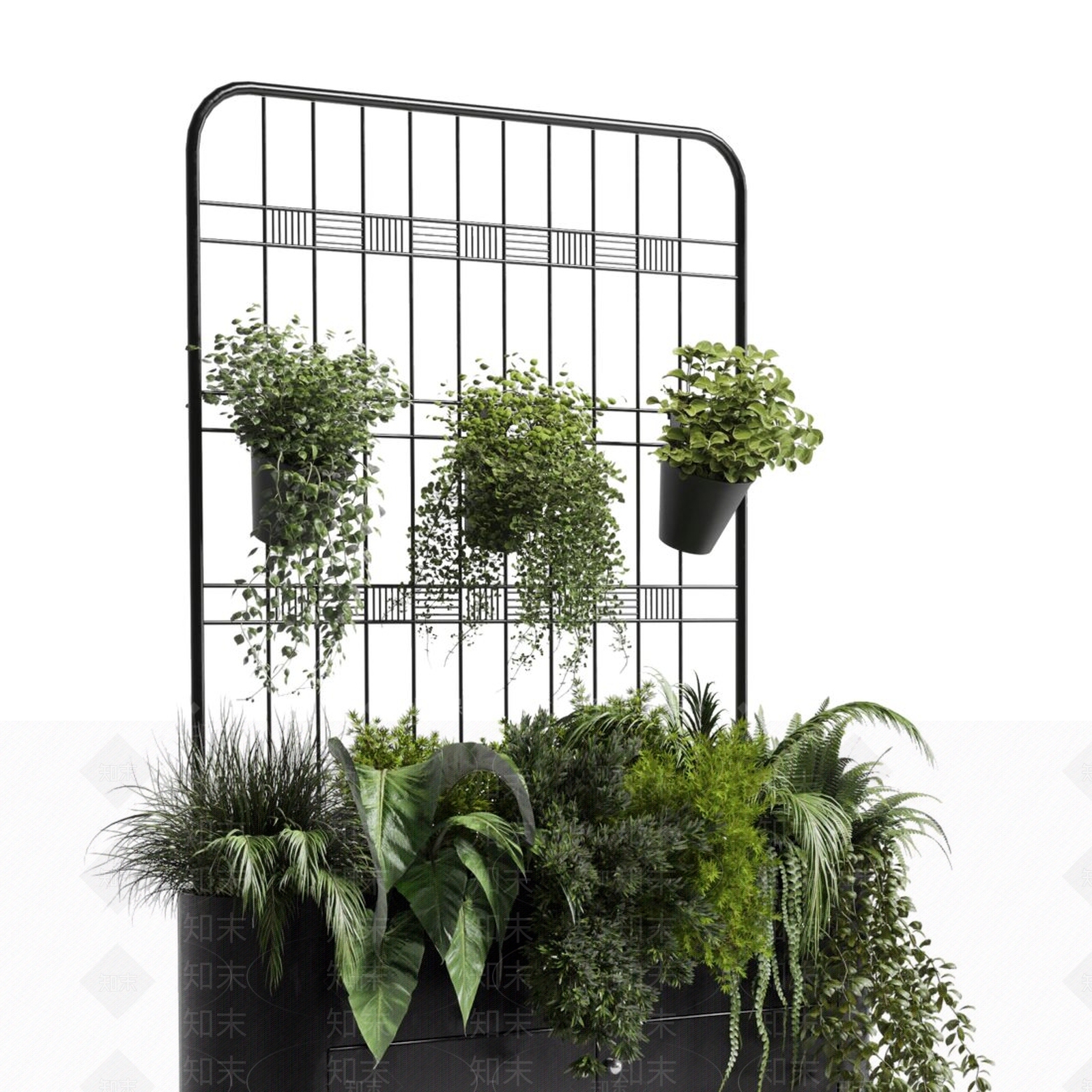 现代植物架3D模型下载【ID:1123203427】